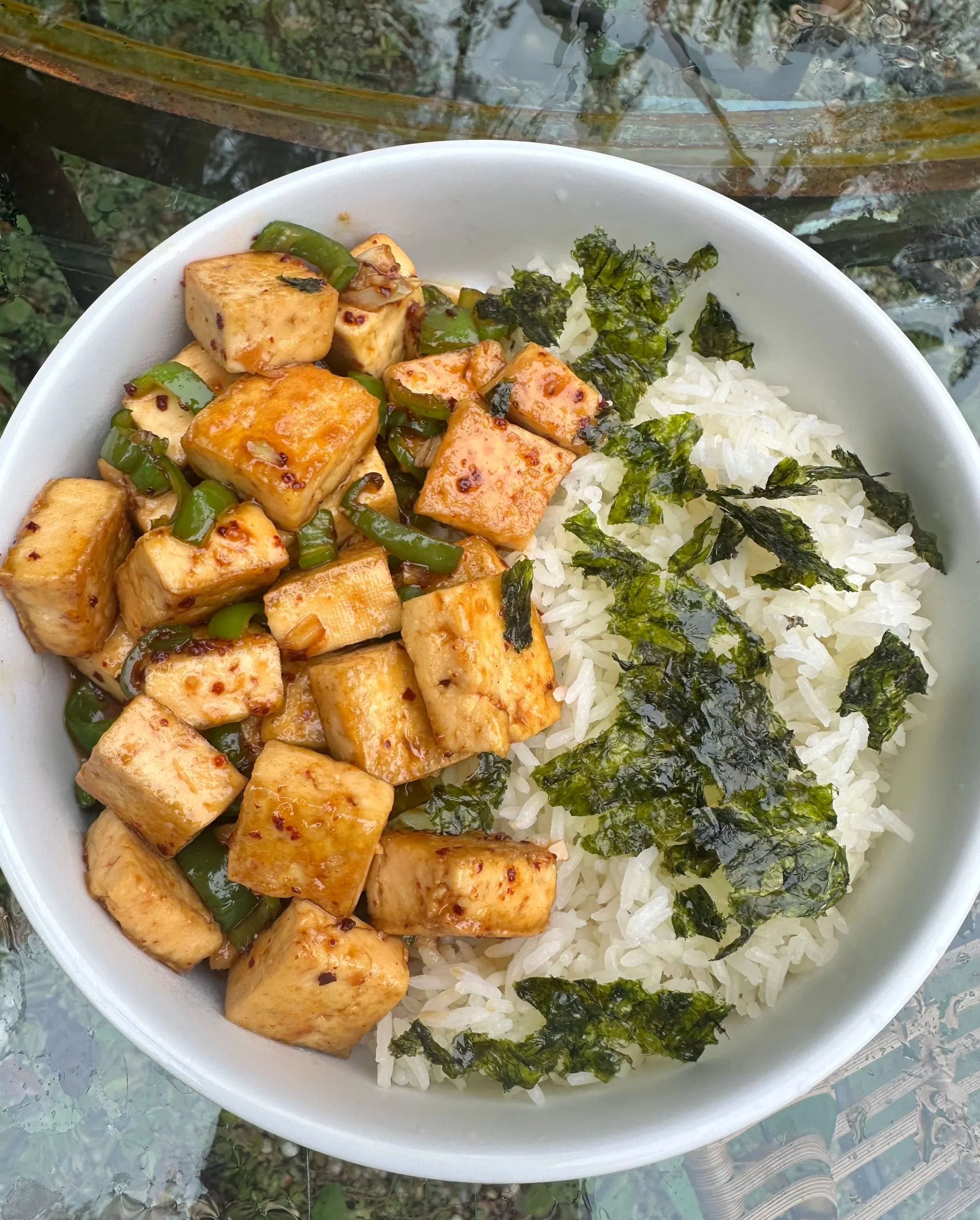 Sweet and Spicy Fried Tofu 