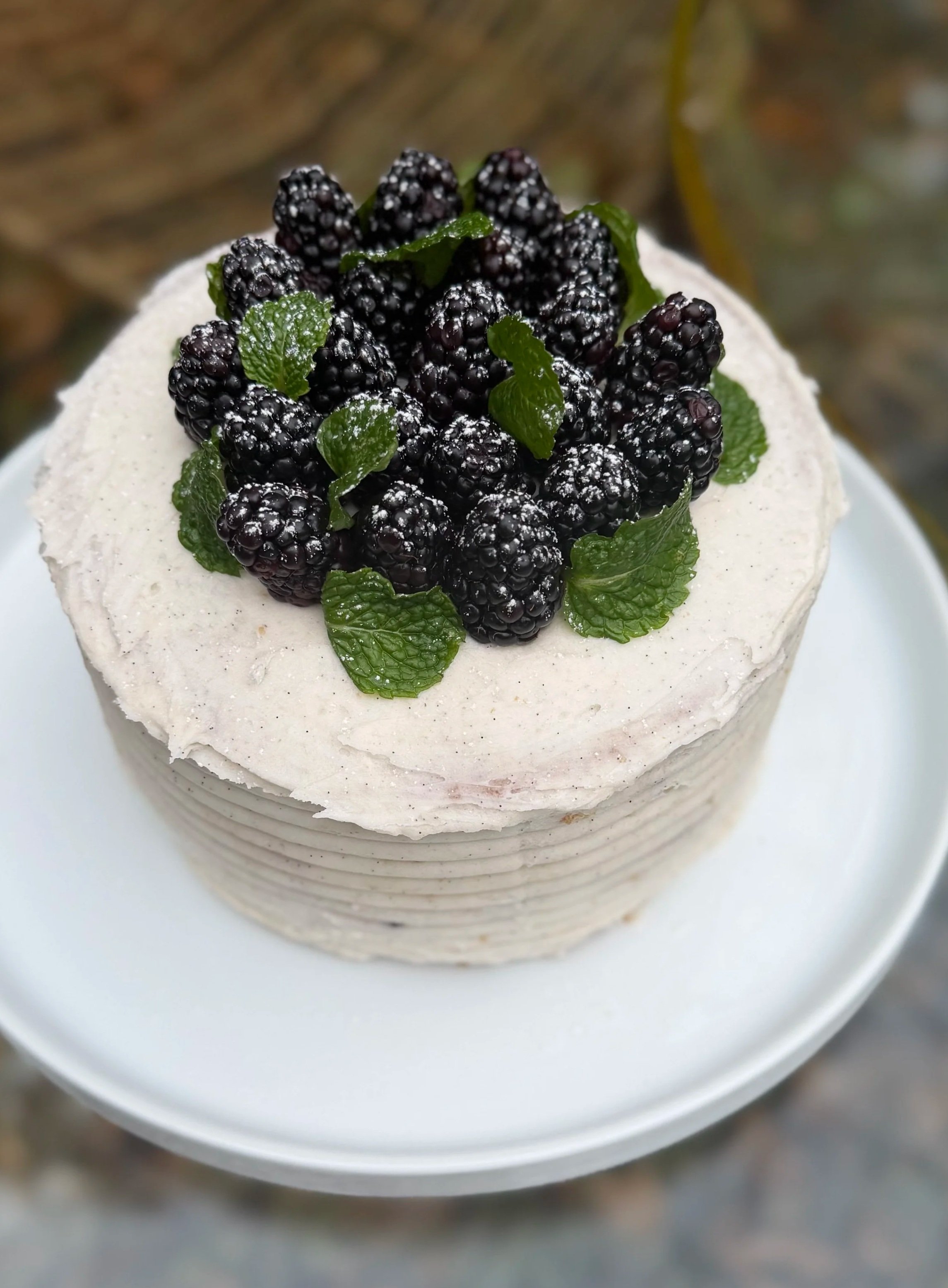 Blackberry Pistachio Cake