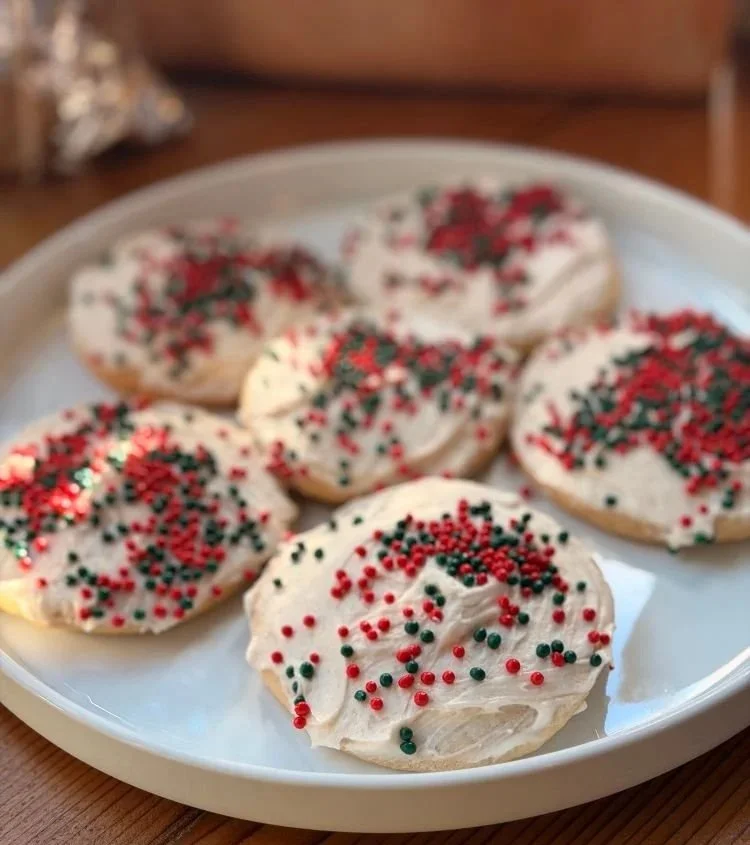 Vegan Sugar Cookies with Vanilla Frosting