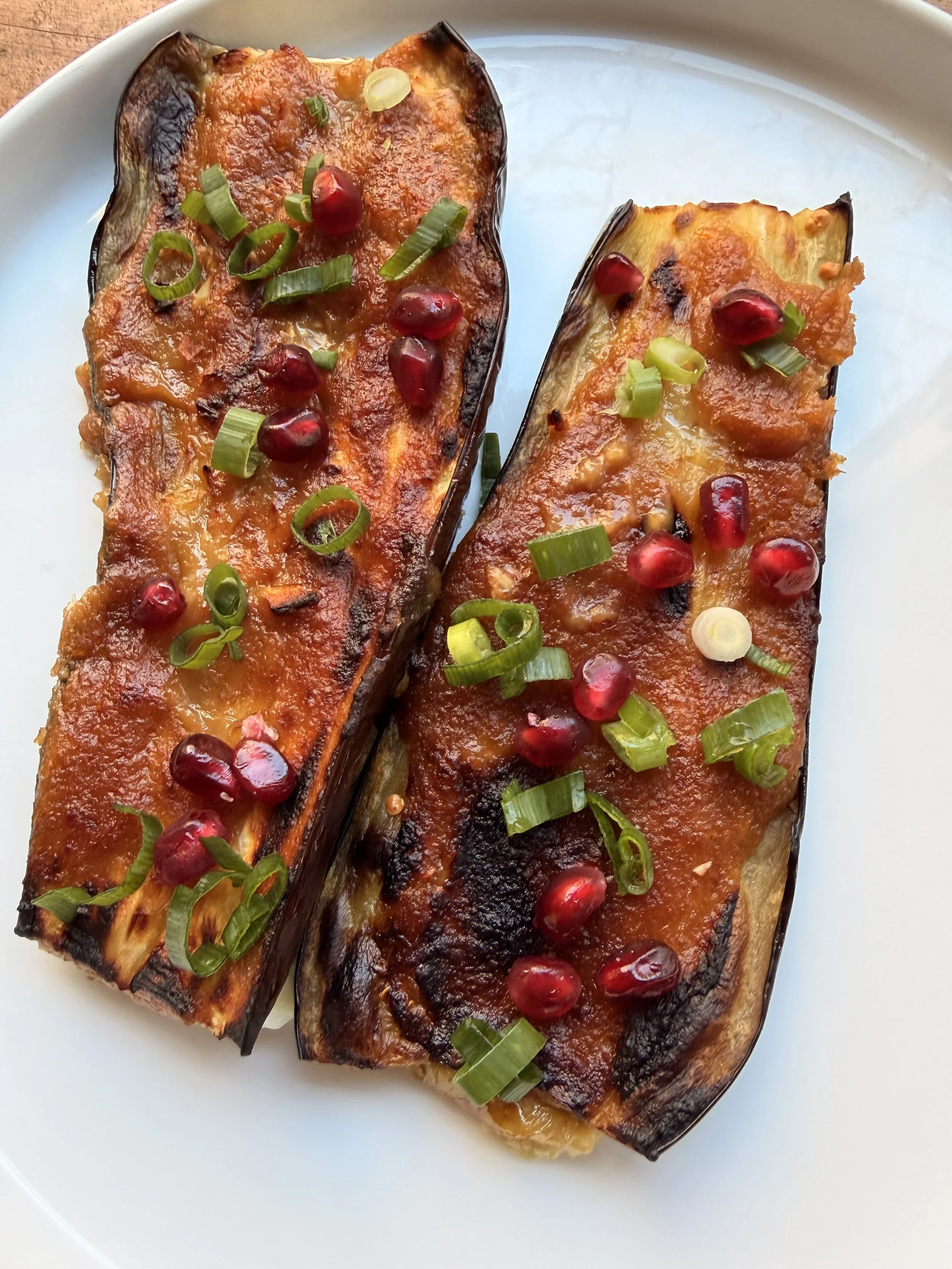 Vegan Miso Ginger Eggplant