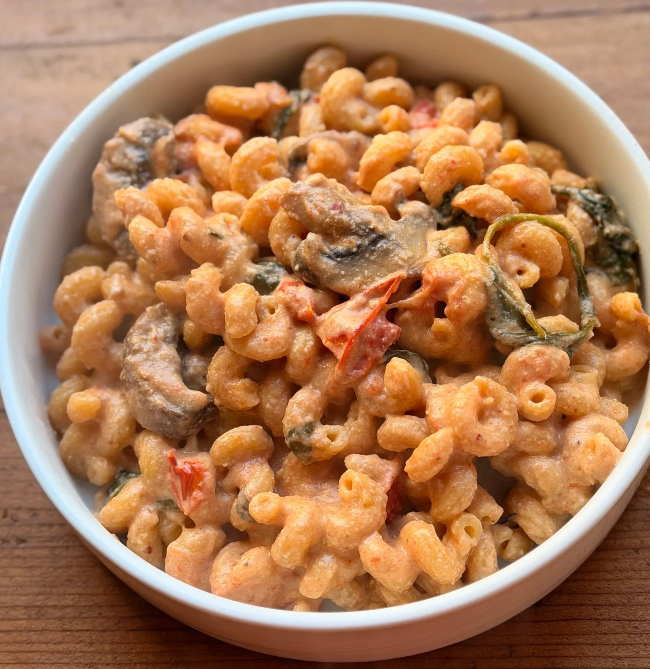 Pasta with Cashew Cream &amp; Vegan Mushroom Ragu