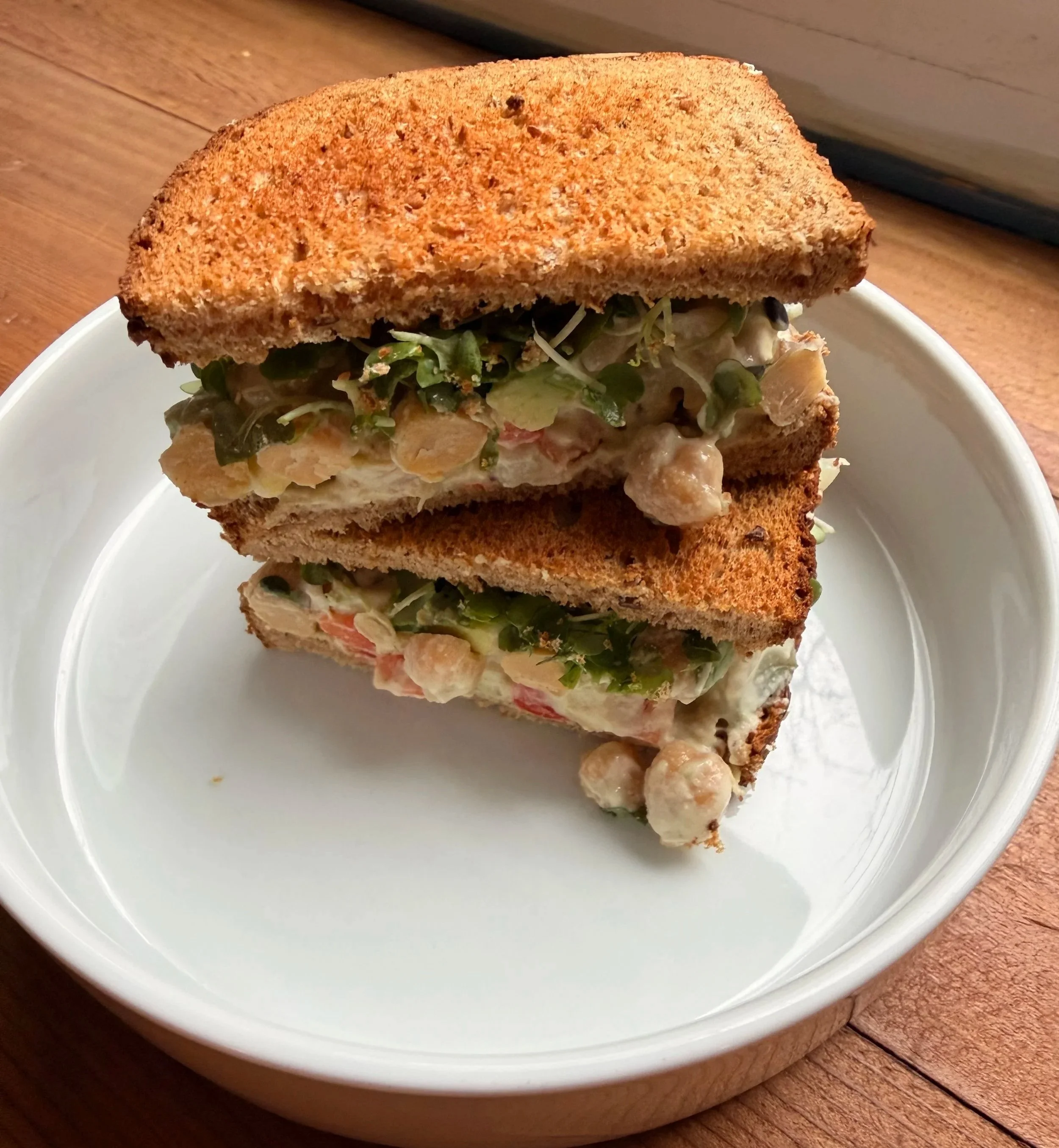 Creamy Chickpea Salad Sandwiches