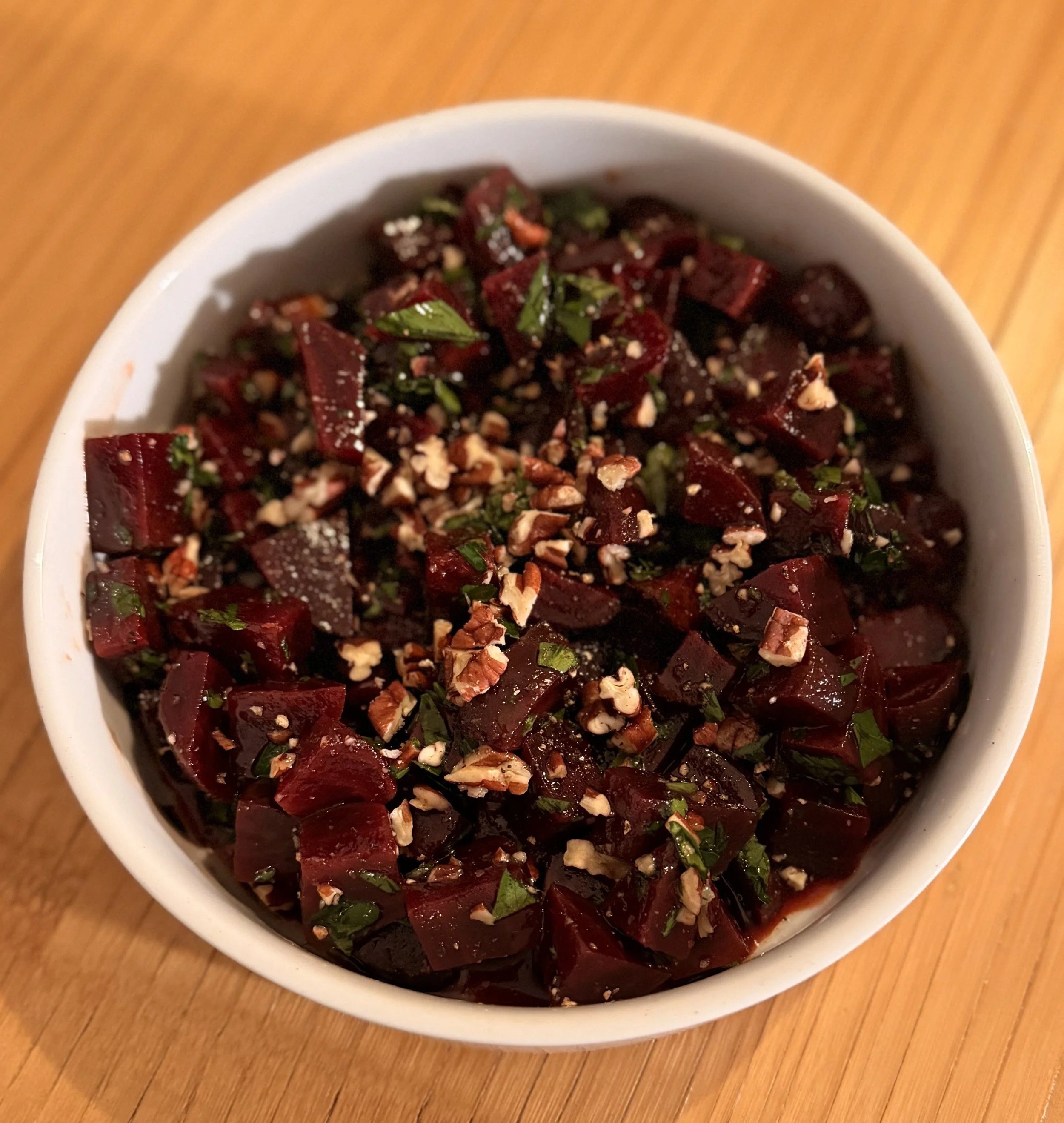 Balsamic Beet Salad with Parsley &amp; Pecans