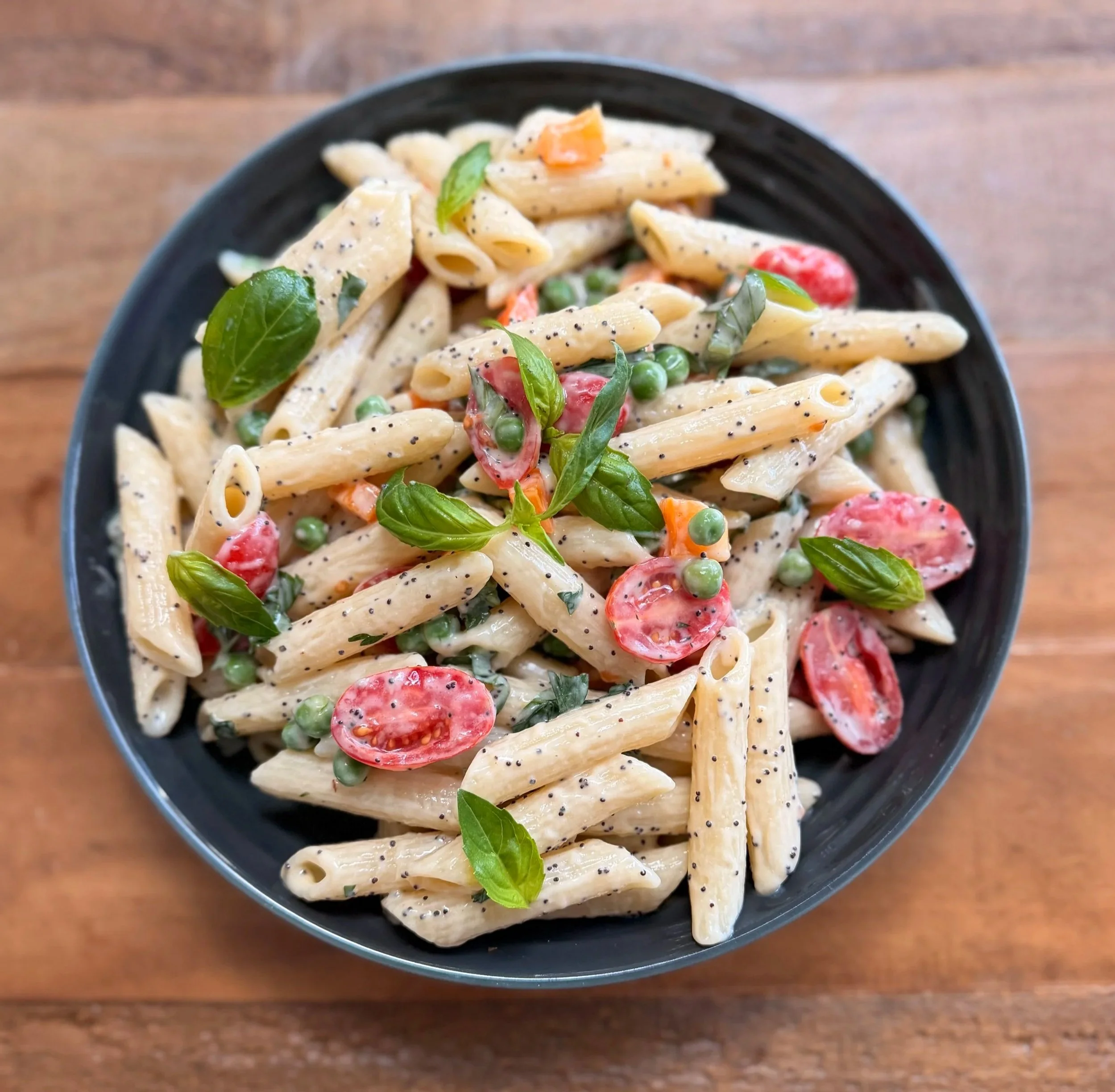 Pasta Salad with Lemon Poppy Seed Dressing