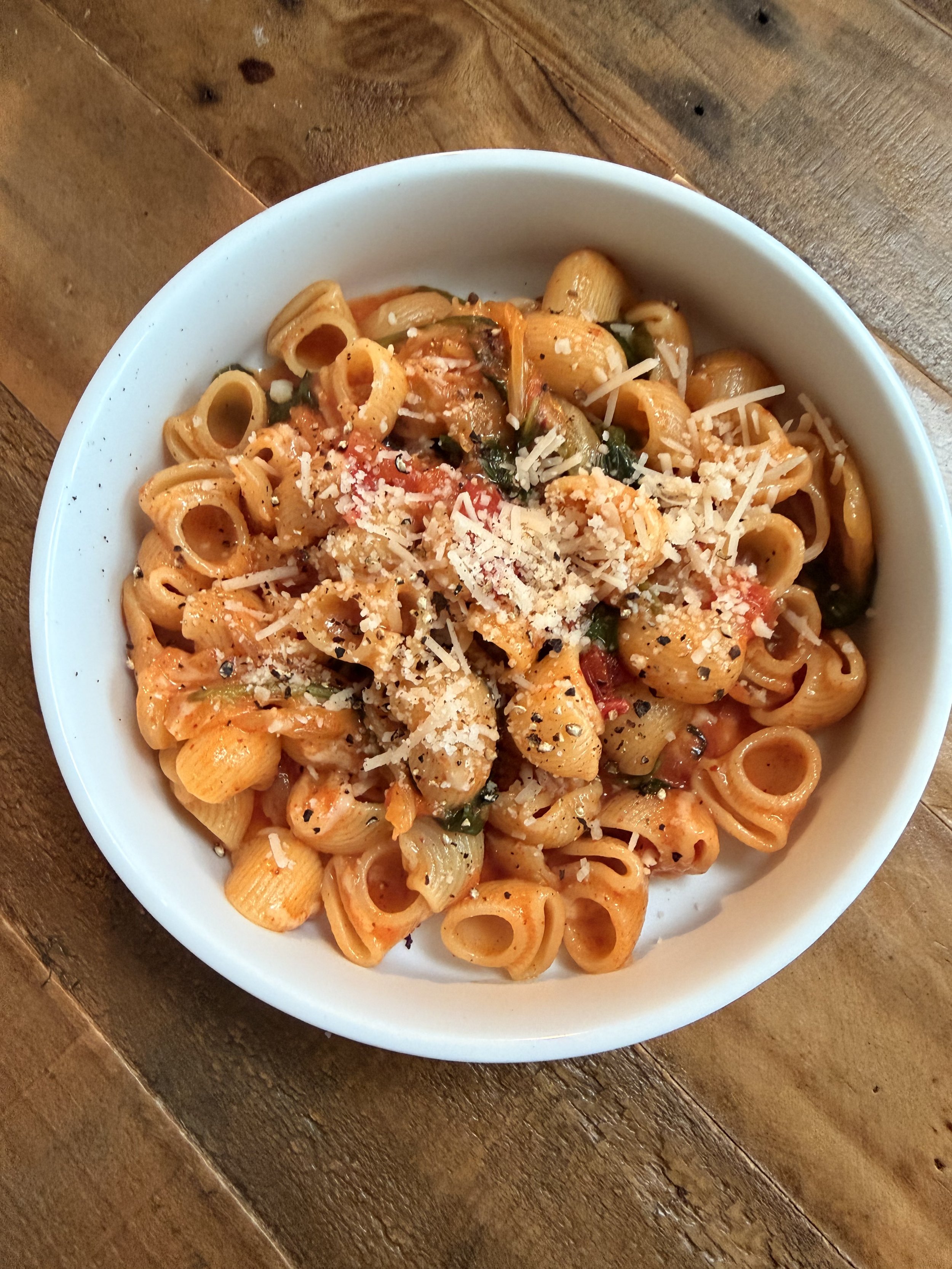 Cheesy Kimchi Pasta (Vegan)