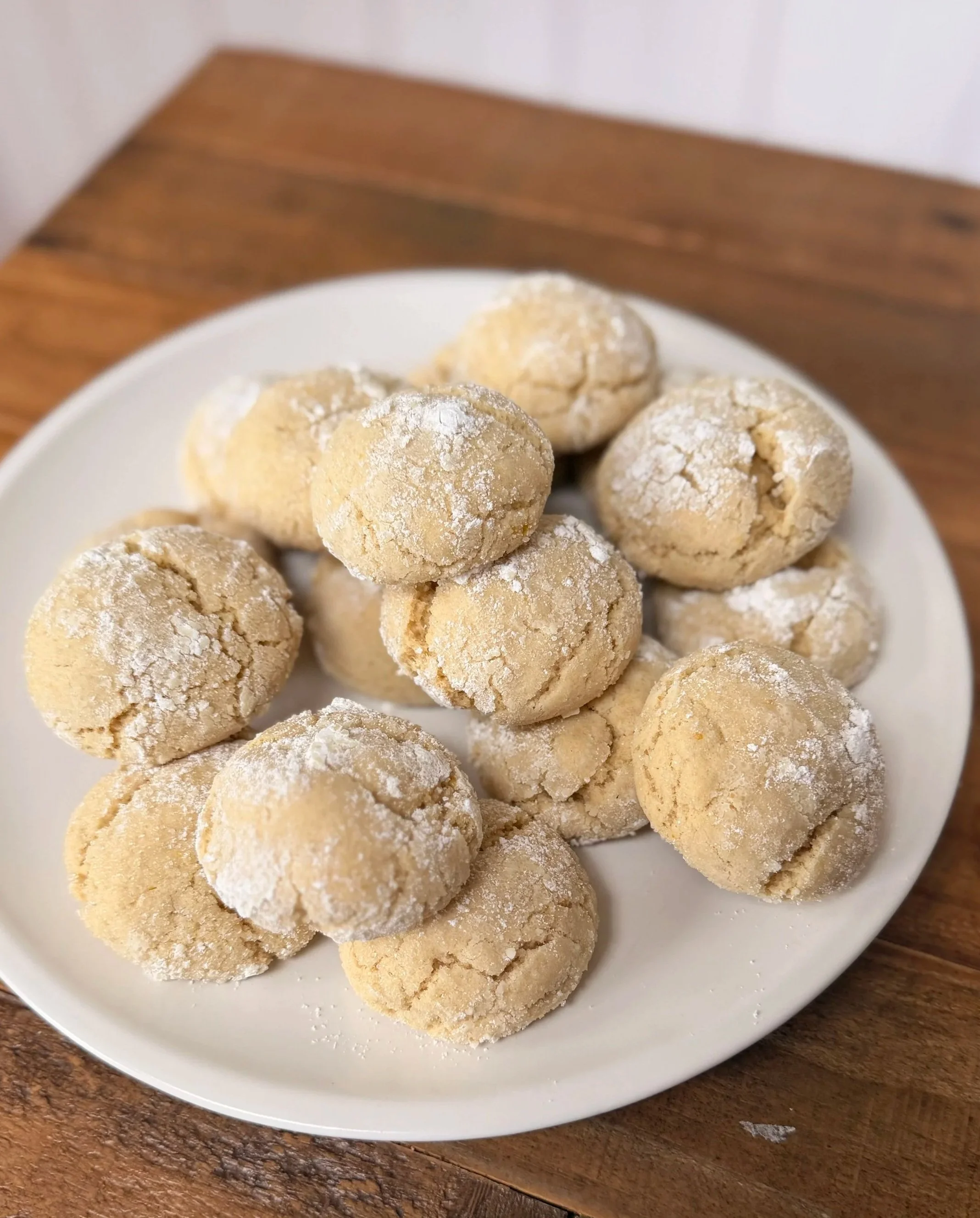 Vegan Lemon Crinkle Cookies 