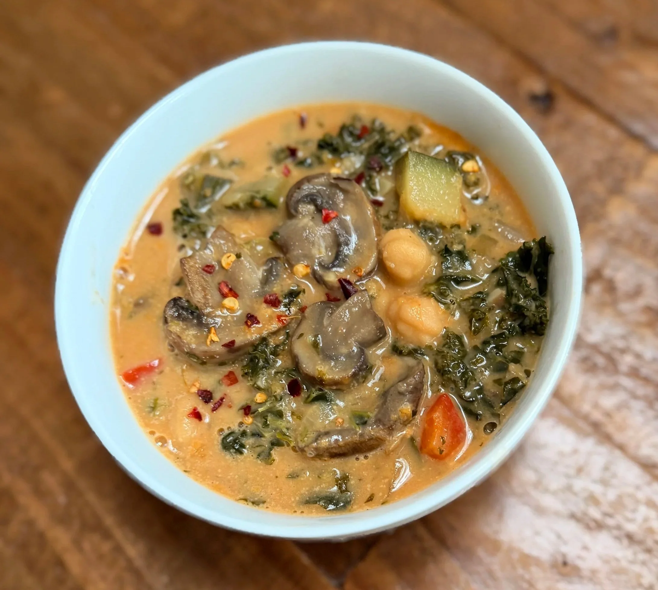 Coconut Curry Chickpea Stew with Vegetables