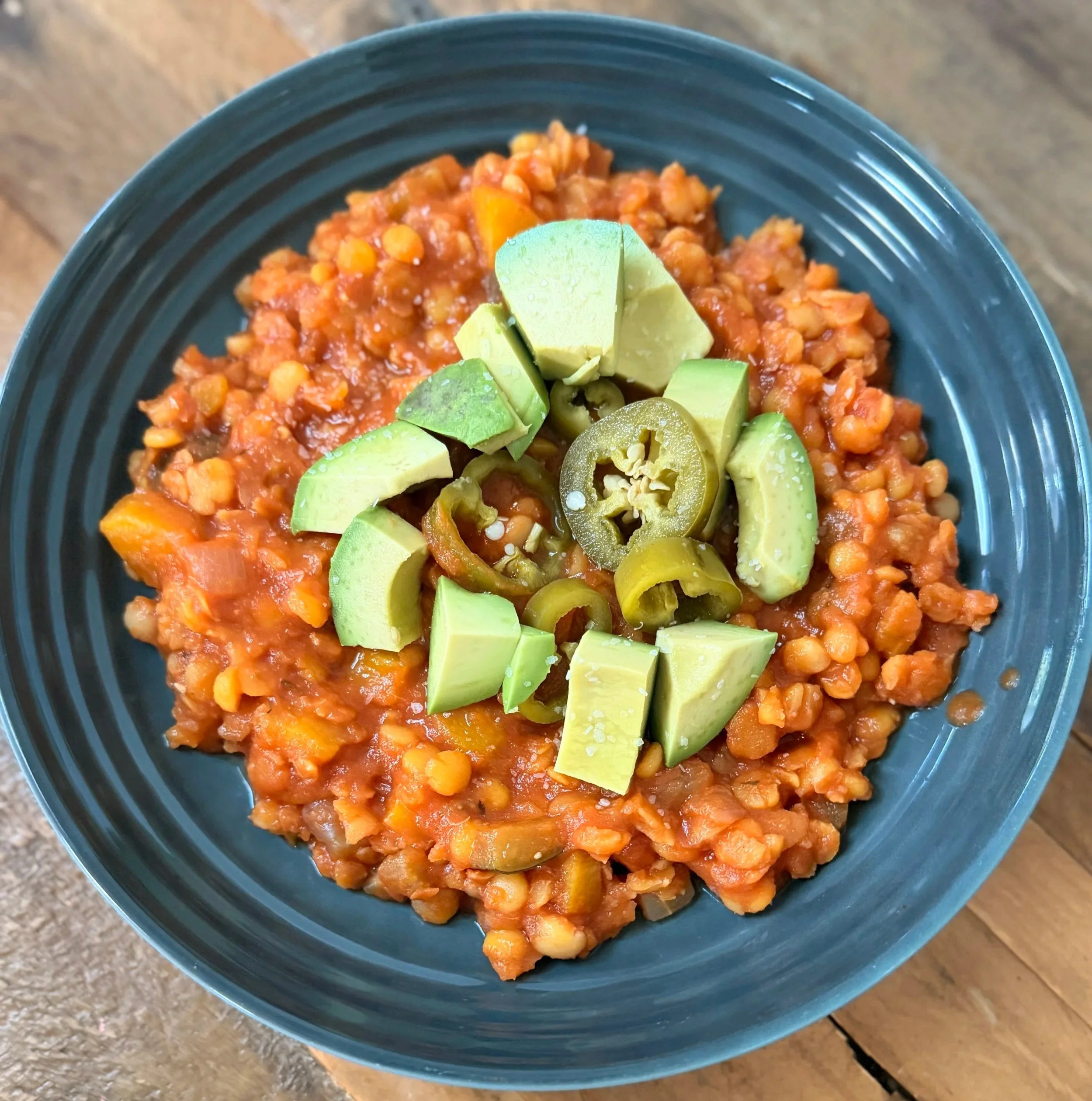 Hearty Tomato Mung Bean Stew