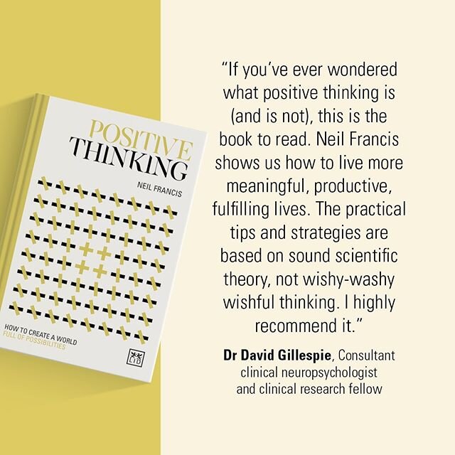 Just under 3 weeks until 'Positive Thinking - How to Create a World Full of Possibilities' will be published on the 11th July.' Had great help and advice from some excellent doctors, neuropsychologist and therapists, with some of their thoughts and i