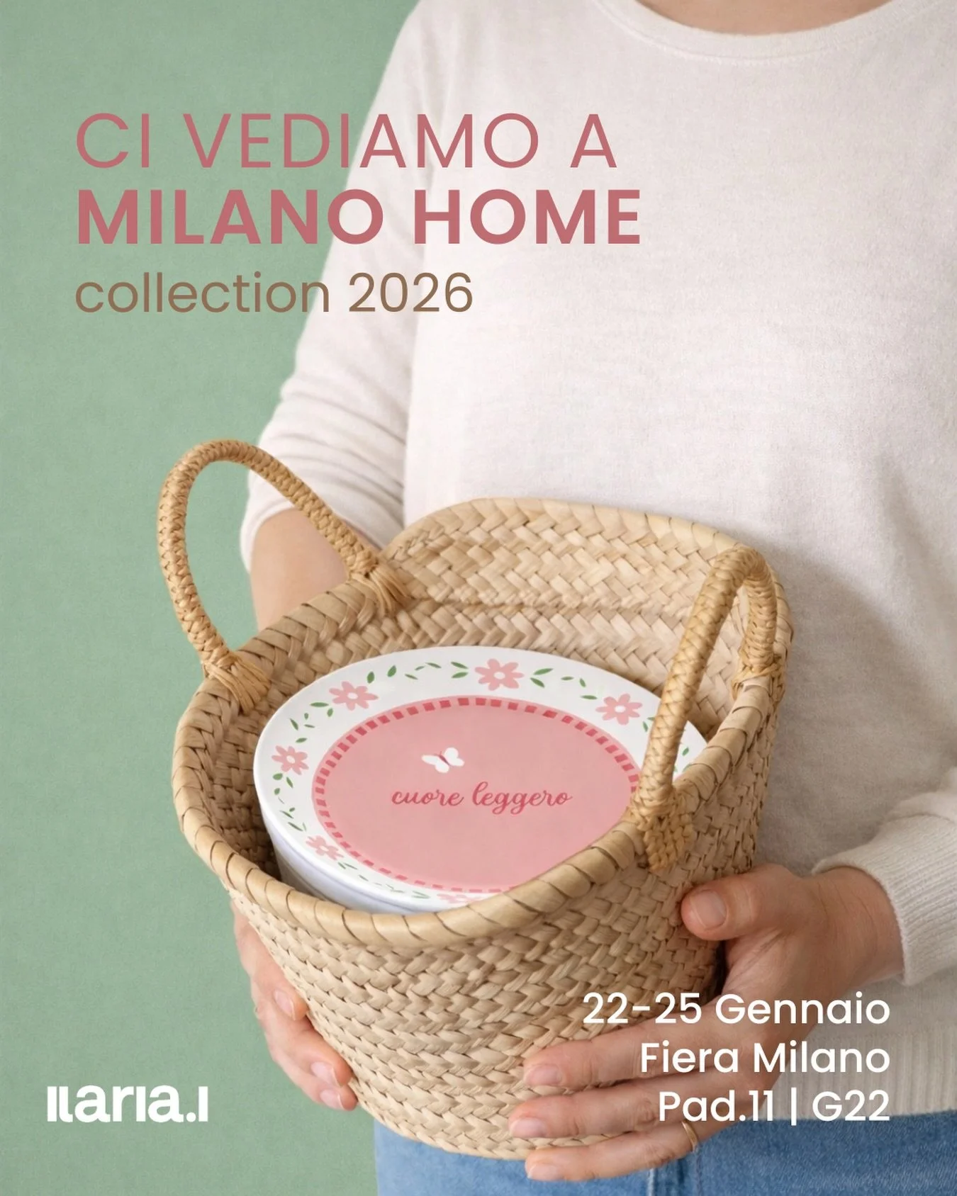 Tra pochi giorni saremo a @milanohome.exhibition per raccontare tutte le novit&agrave; della prossima stagione! Passate a trovarmi, non vedo l&rsquo;ora di farvi vedere i nuovi piatti e piattini, a &ldquo;cuore leggero&rdquo;!

Milano Home
Pad 11 | G