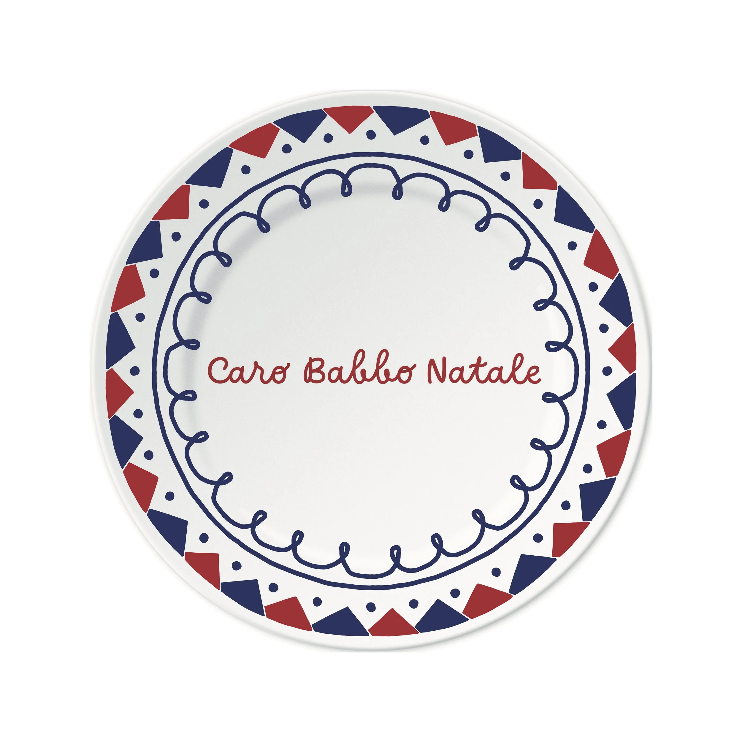 Piatto Caro babbo Natale