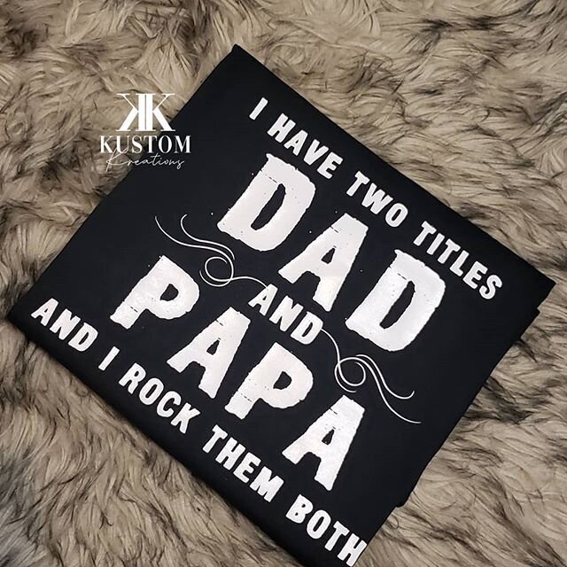 Wishing all the fathers a Happy Father's Day 🖤❤💙 A few requests for this special day 💜

#KustomKreations #fathersday #girldad #custommade #customshirts