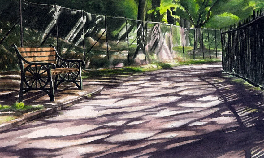 Water of Leith 2 watercolour 11” x 7” sold