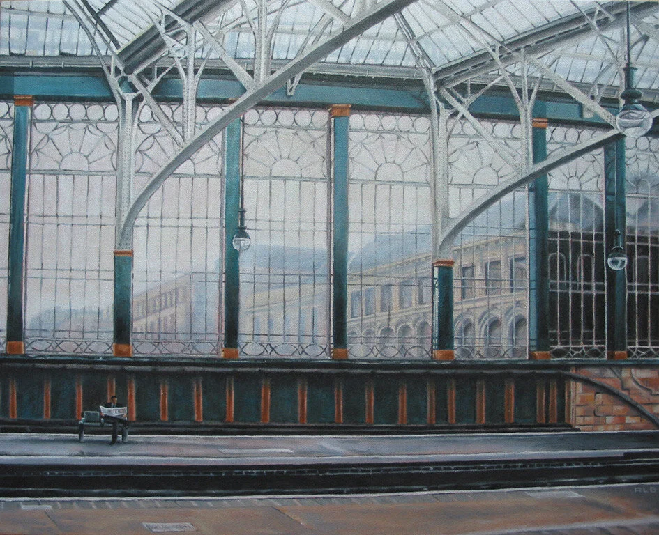 Glasgow Central  oil on canvas  26” x 22”  available