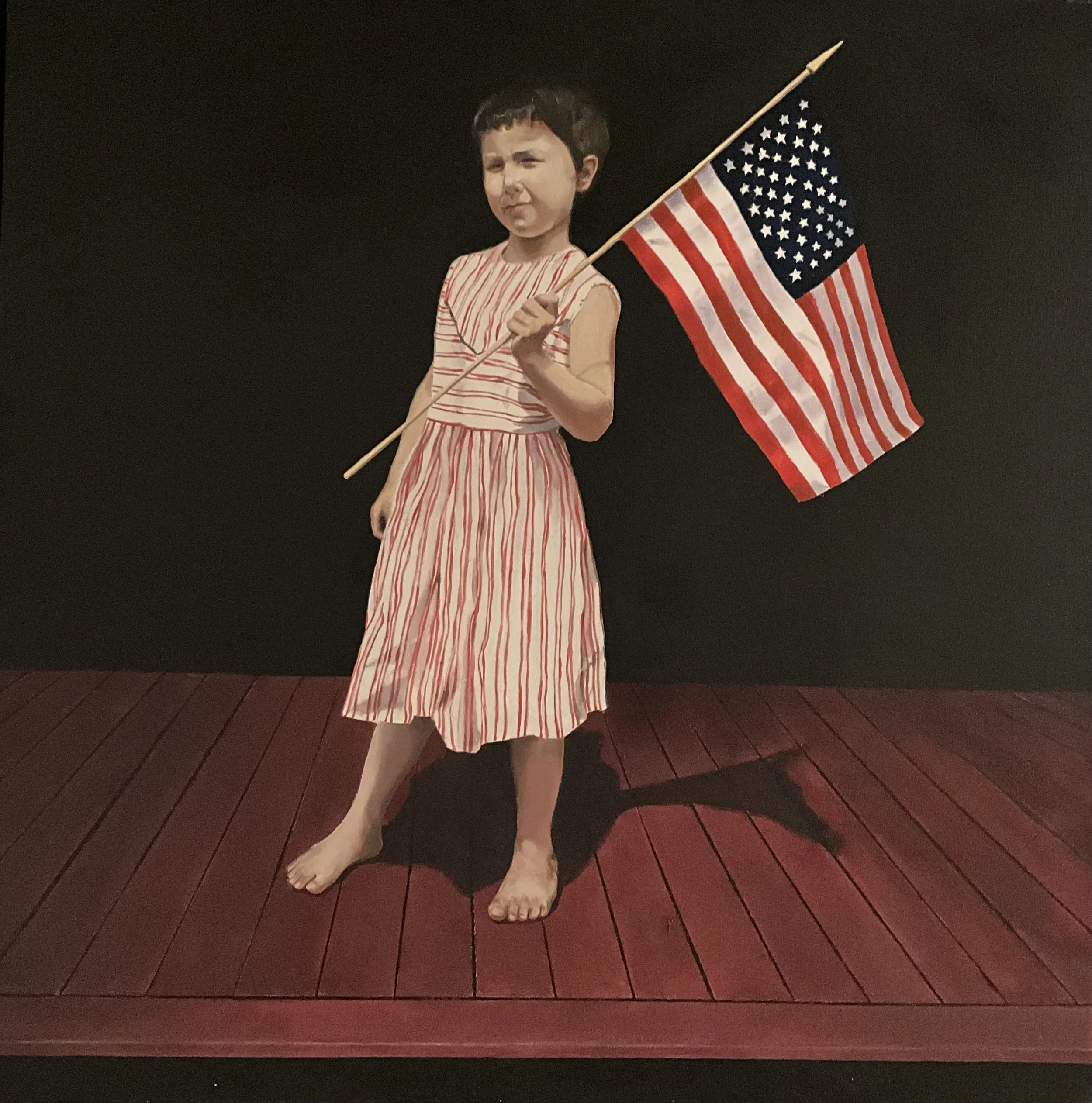 128. 'Nationalism', Oil on canvas by Adrian Tans