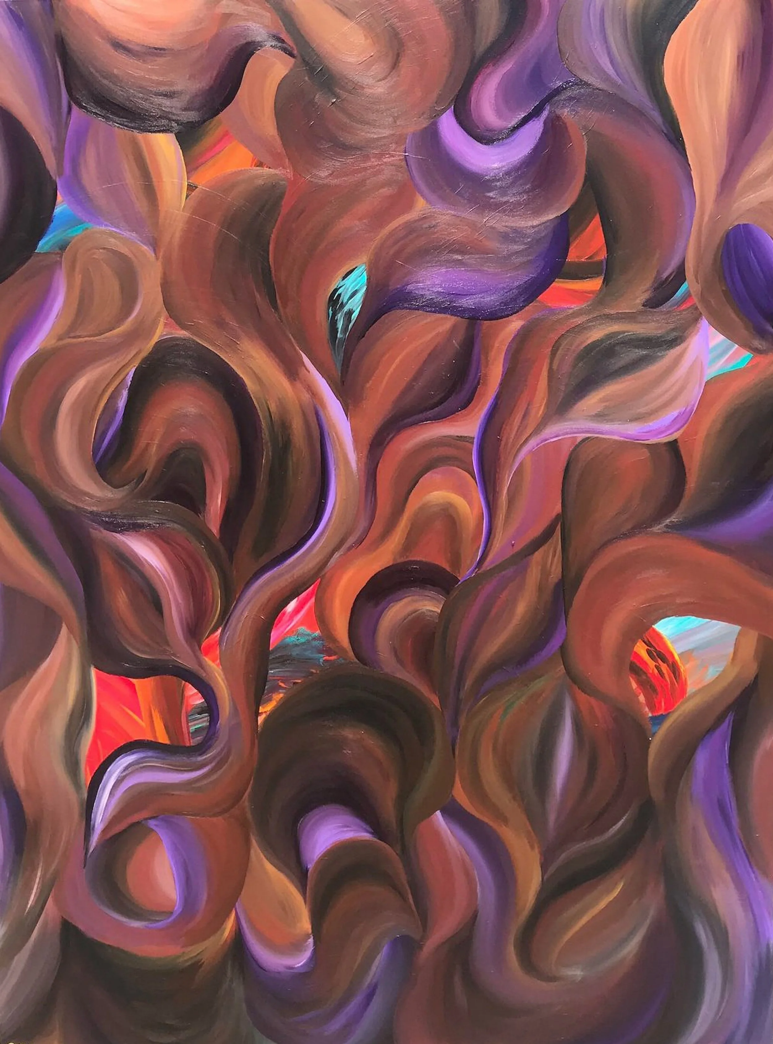 12. 'Complicated', Acrylic by Kim Rosebud