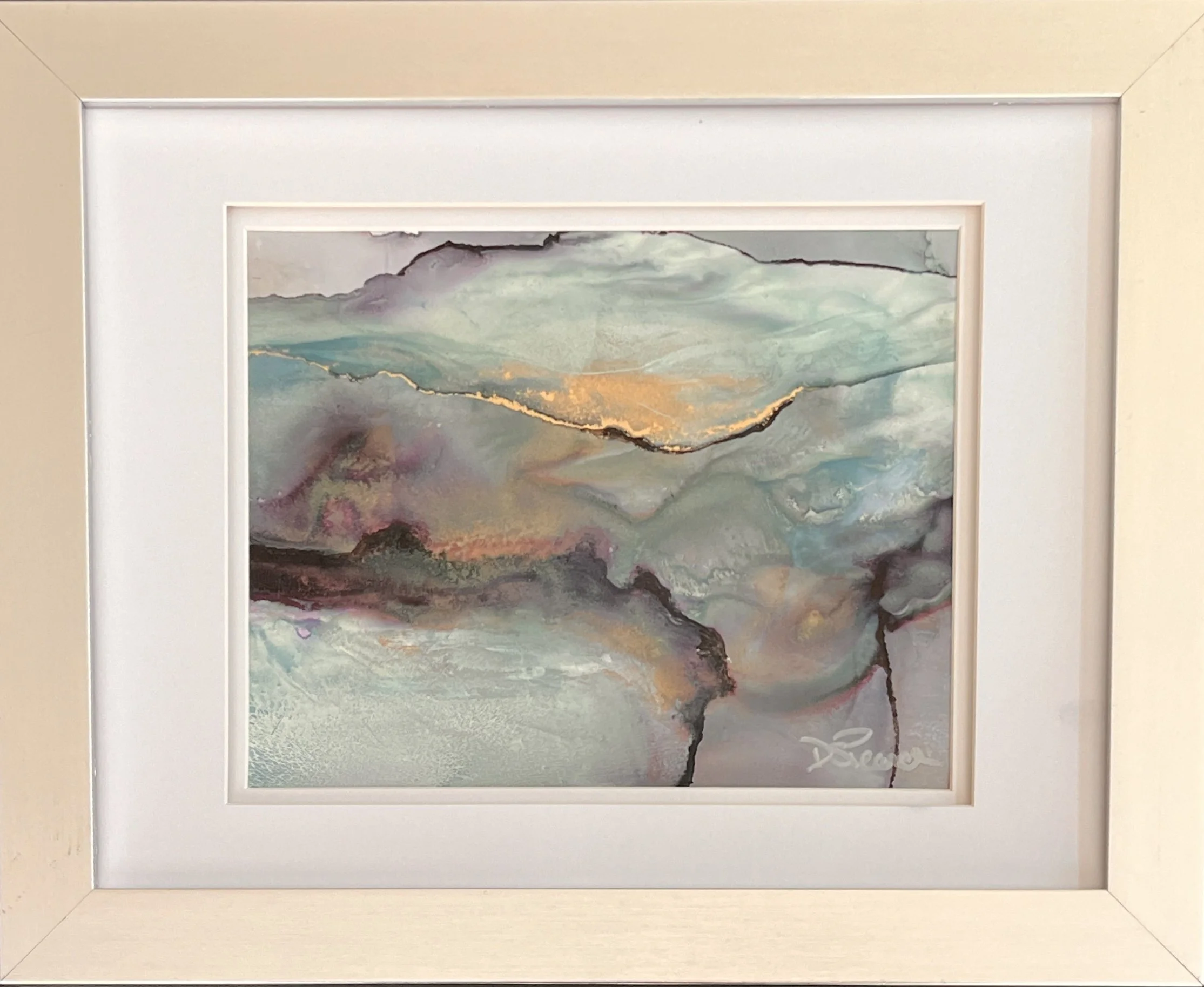 88. 'Just Waiting', Alcohol Ink by Debba Pearce