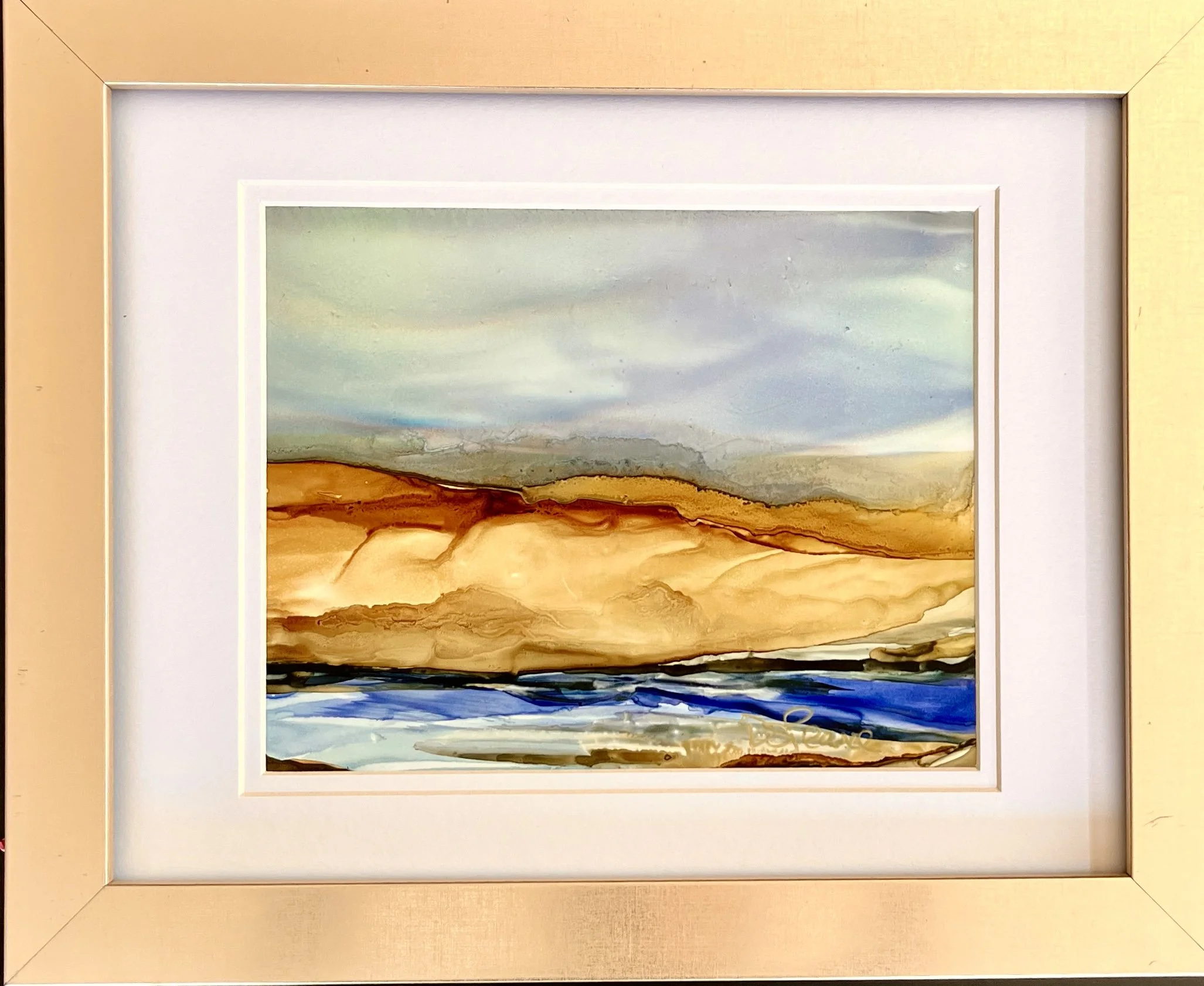 89. 'Distant Comfort', Alcohol Ink by Debba Pearce