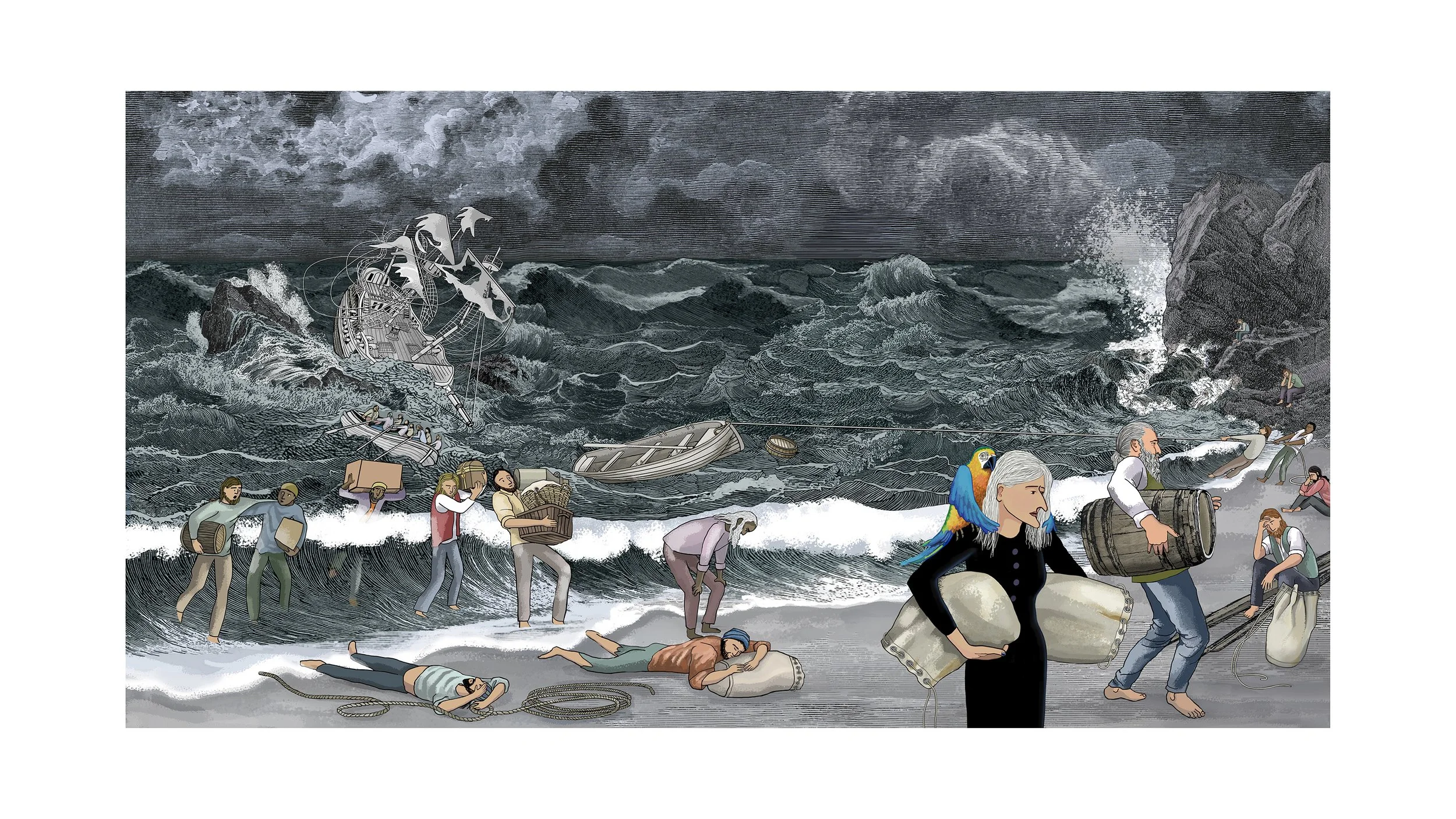 17. 'Stagger Ashore', digital by Eleanor Lanahan