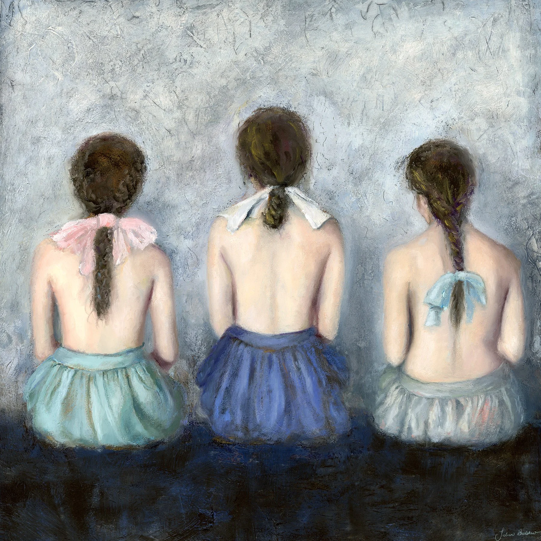 28. 'Code of Silence', Oil and Cold Wax by Julian Bradshaw