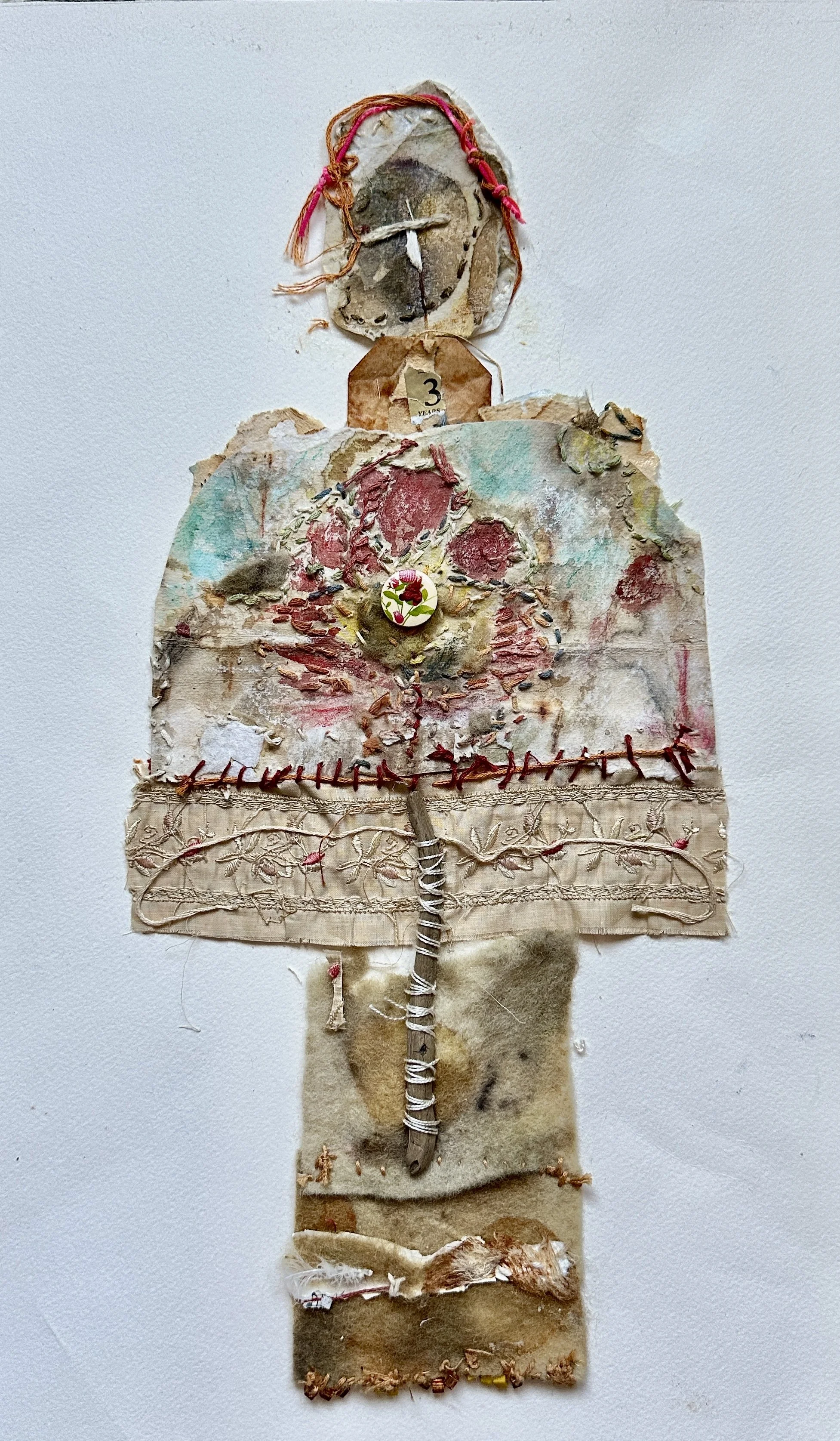 107. 'Antonio', Mixed Media by Linda Finkelstein