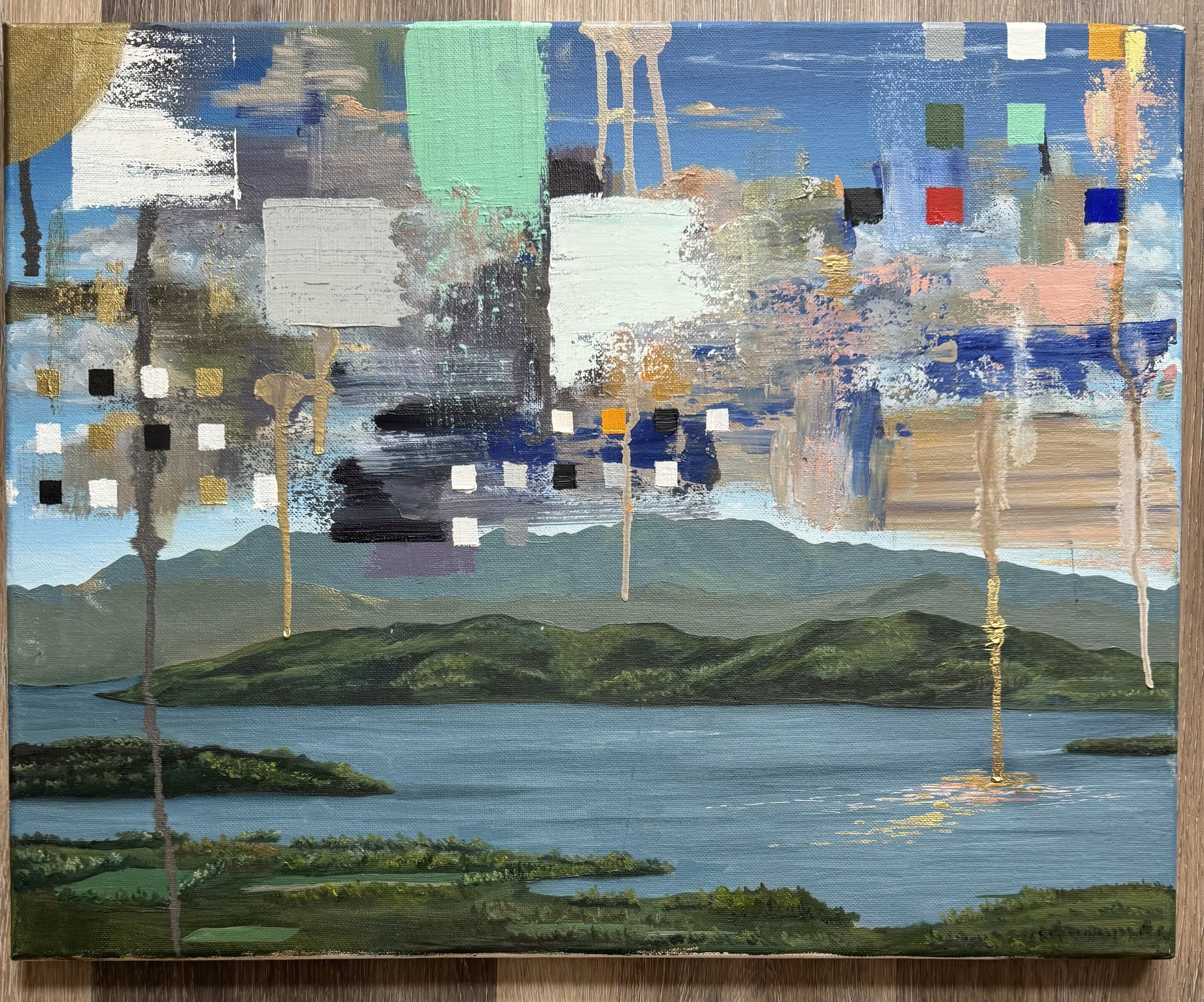 124. 'Contemporary Matter', Oil on canvas by Grace Longmore