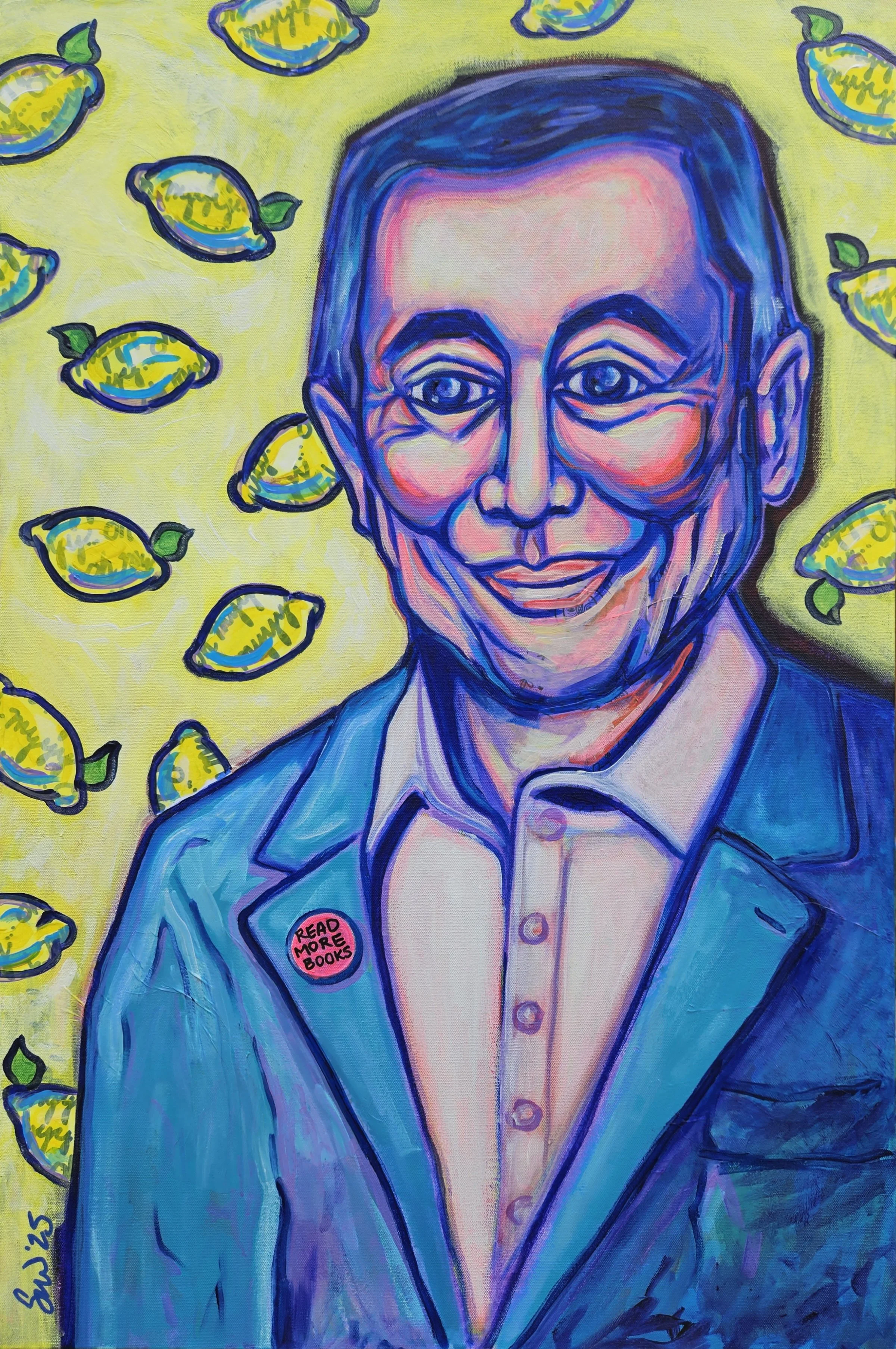 37. 'George Takei, Oh Myyy...', Acrylic & Mixed Media on Canvas by Shelley Walker