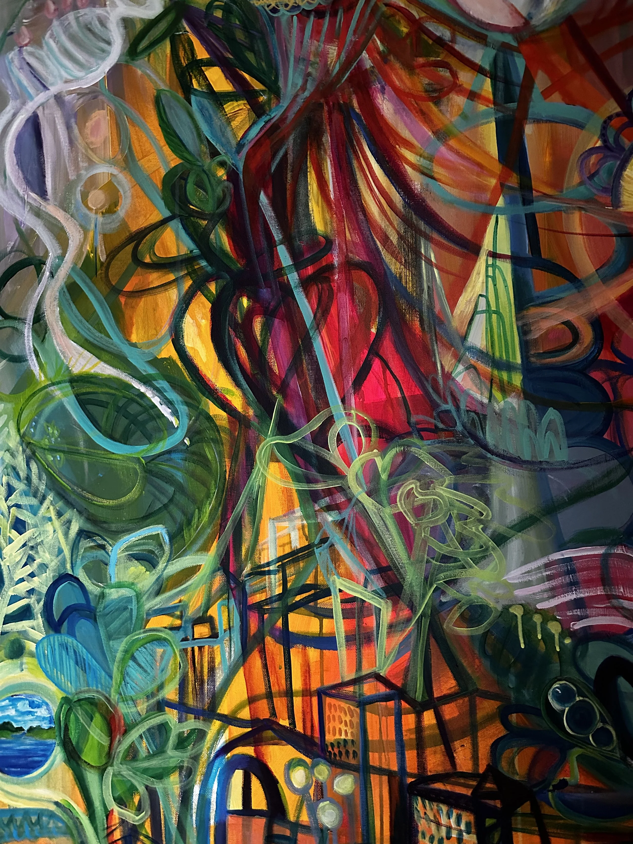 141. 'Persephone #1', acrylic by Elysia Doty