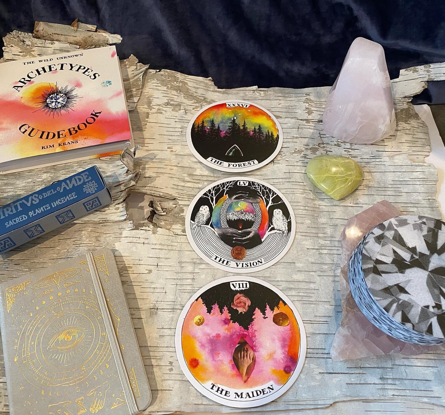 Oracle decks, crystals, incense and journals are all tools one can tap into their intuition. When one listens to this soul voice inside, it will guide one to make the best decisions and choices. Listening and following this voice is a practice initia