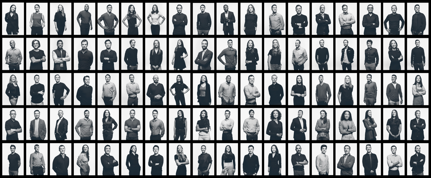 Insight Partners headshot grid, one consistent standard across the team