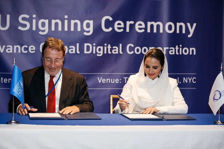 Signing ceremony at the United Nations