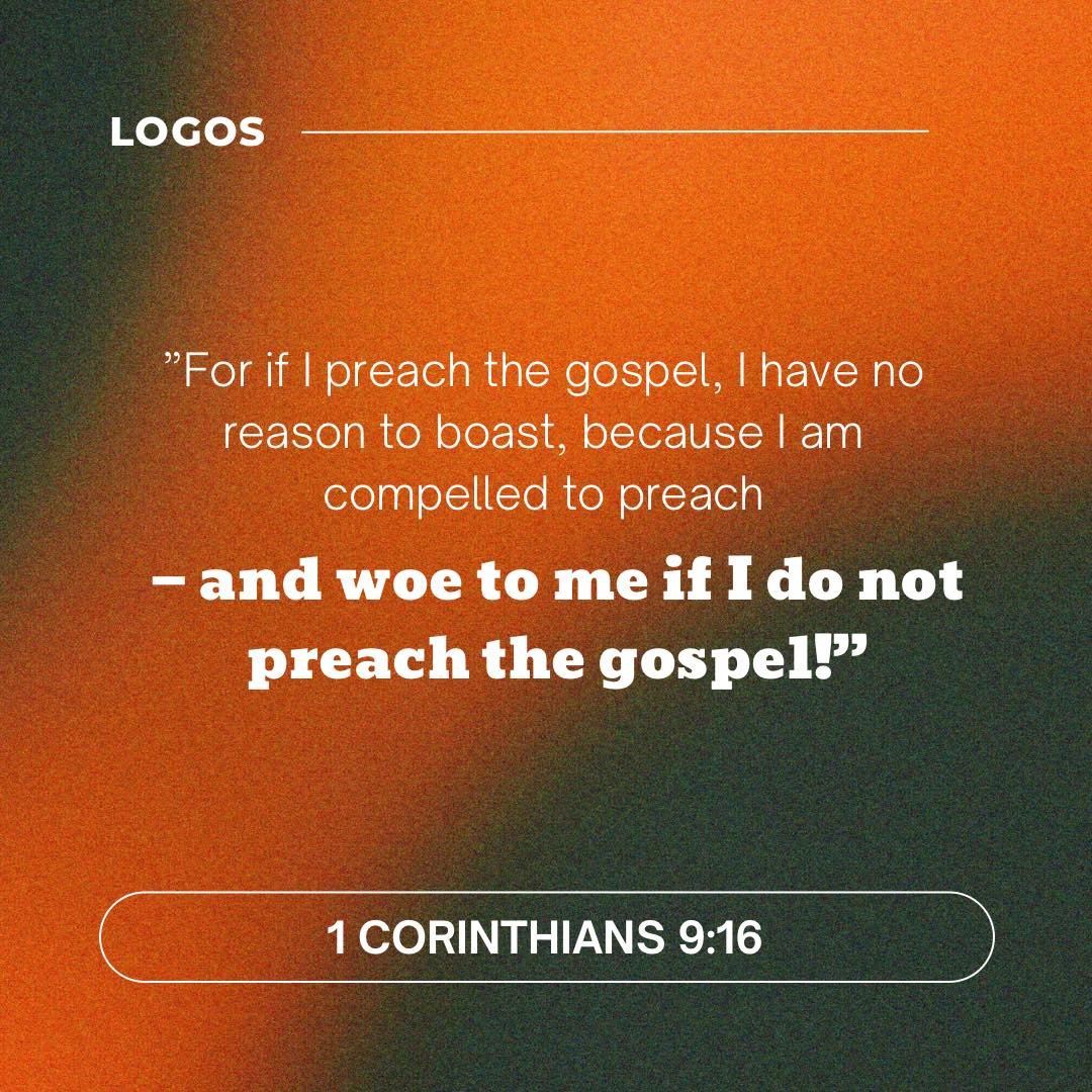 Have courage brothers and sisters! Let us preach the good news of the hope we find in Jesus Christ in obedience to our Father.

#itsallaboutJesus #LOGOS