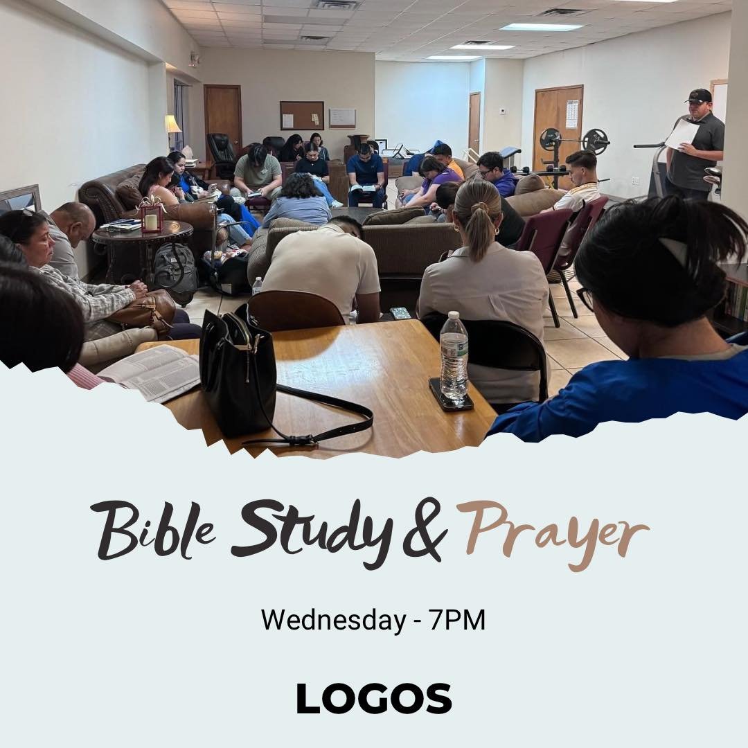 Bible Study and Prayer Service every Wednesday!!! Come join us at 7pm! Look forward to seeing you!

#itsallaboutJesus #LOGOS