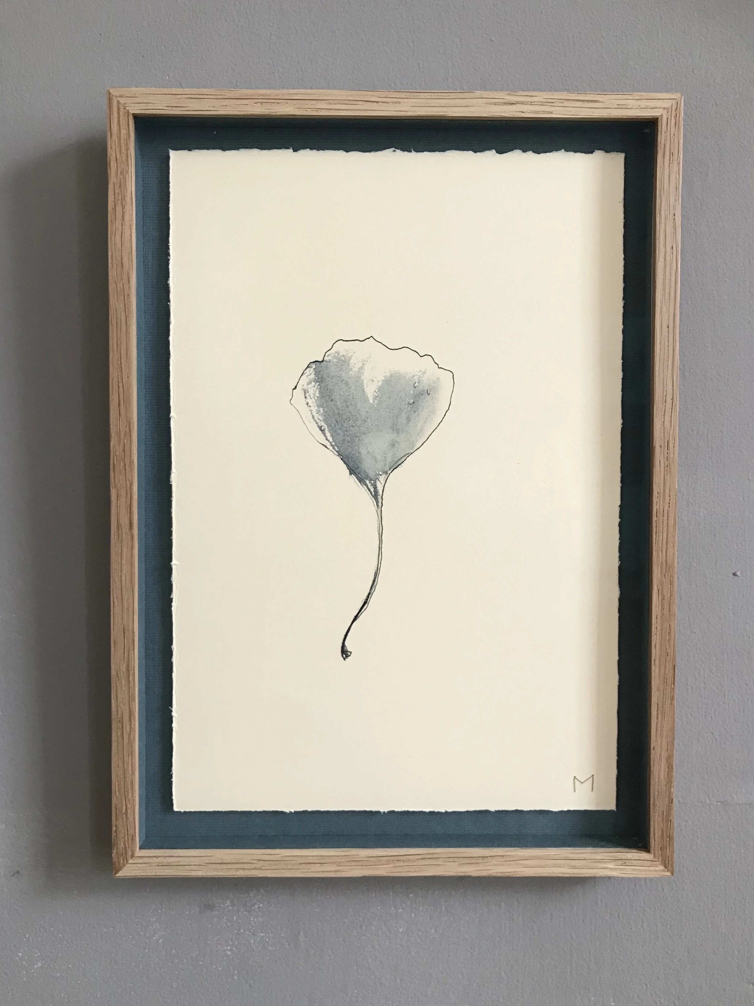 <b>Gingko framed with Nitrogen-Blue Shadow Gap</b></p>It is a powerful message</p>allowing you to see what once it was</p>where it is at</p>and also seems incredibly fragile'</p>Prof Steve Kelly</p>