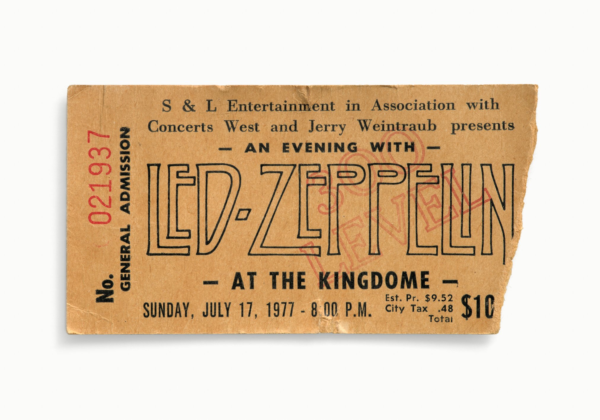Led Zeppelin, The Kingdome, Seattle, WA 1977