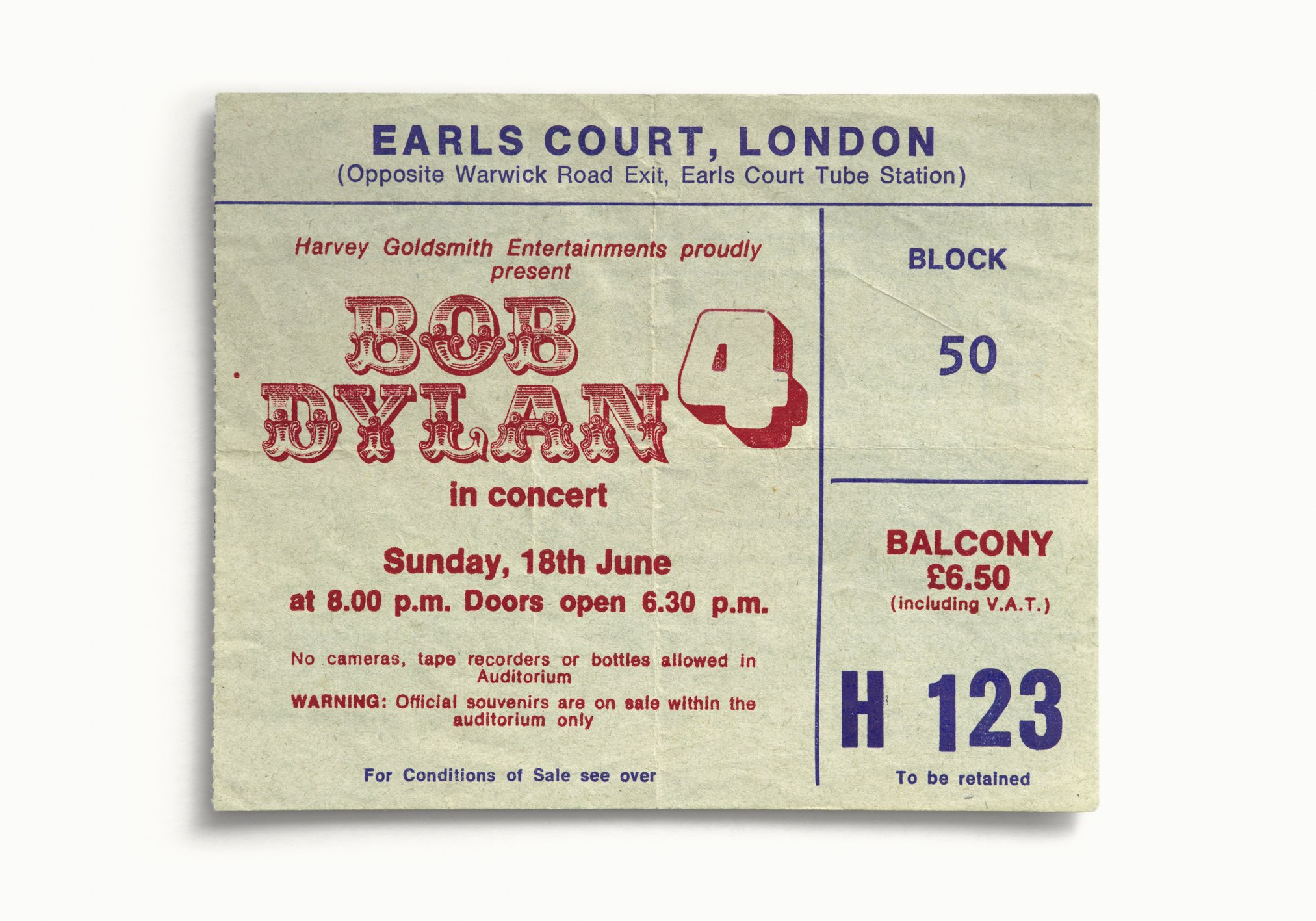 Bob Dylan, Earls Court, London 1978