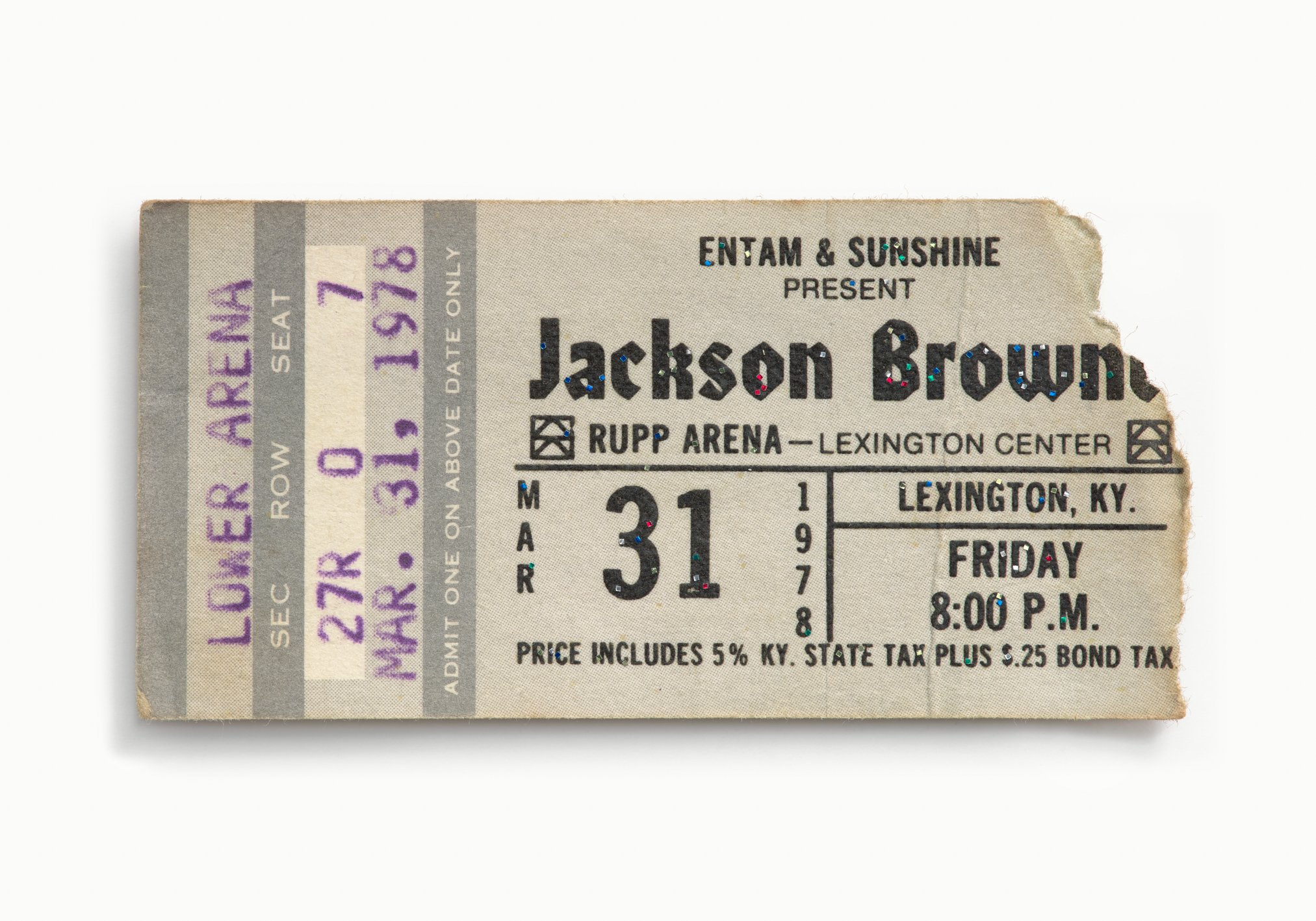 Jackson Browne, Rupp Arena, Lexington, KY 1978