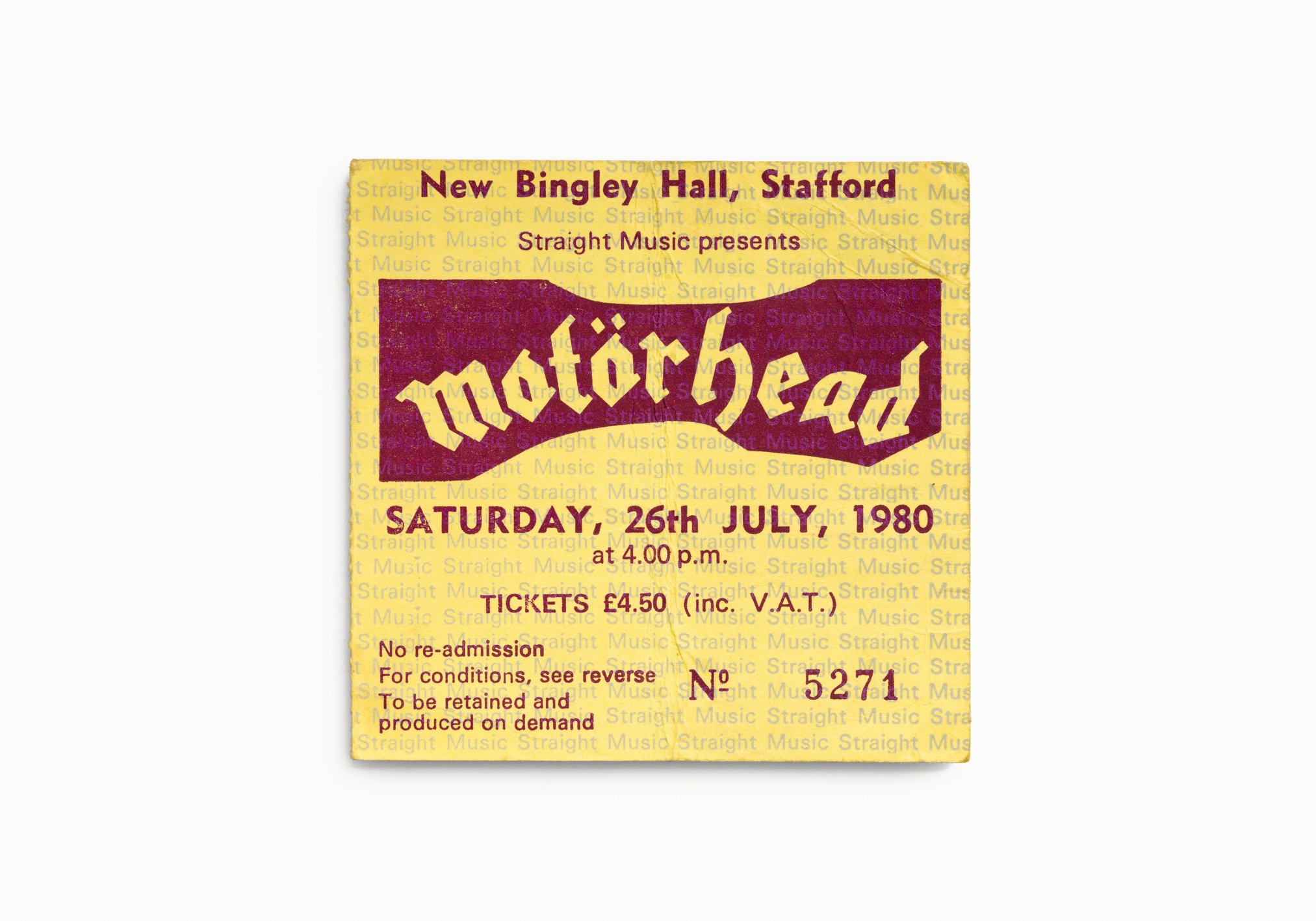 Motorhead, New Bingley Hall, Stafford, UK 1980