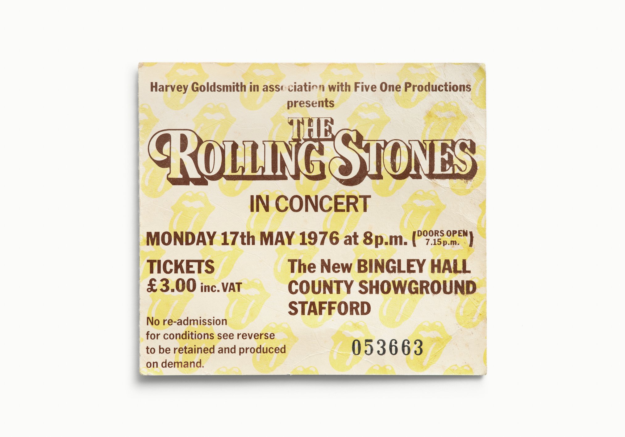 The Rolling Stones, Bingley Hall, Stafford, UK 1976
