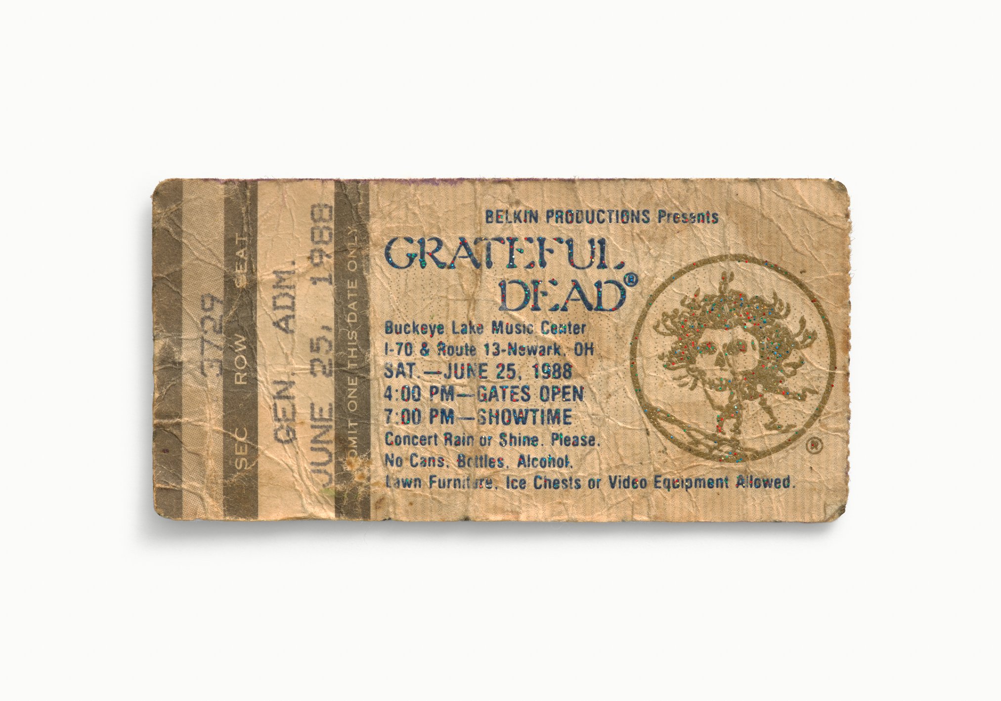 The Grateful Dead, Buckeye Lake Music Center, Newark, OH 1988