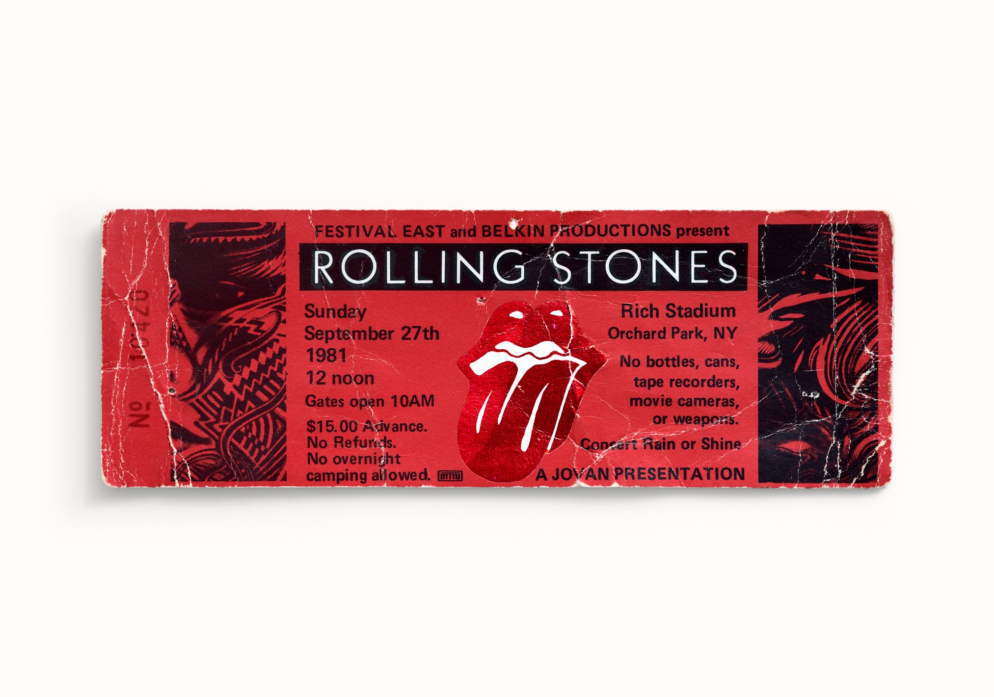 The Rolling Stones, Rich Stadium, Orchard Park, NY 1981