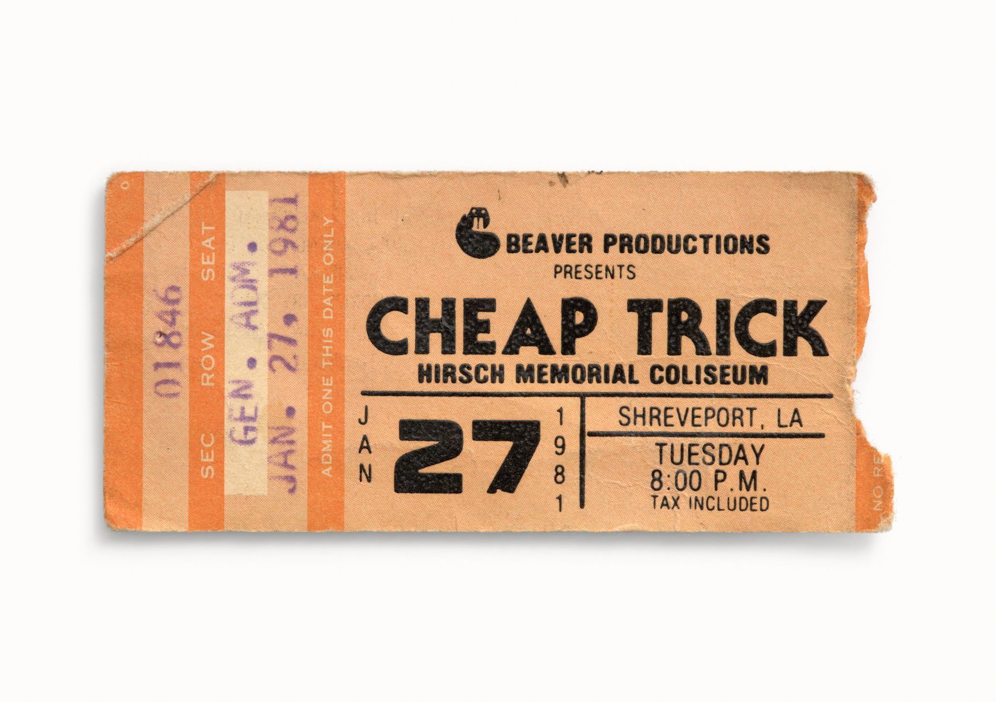 Cheap Trick, Hirsch Memorial Coliseum, Shreveport, LA 1981