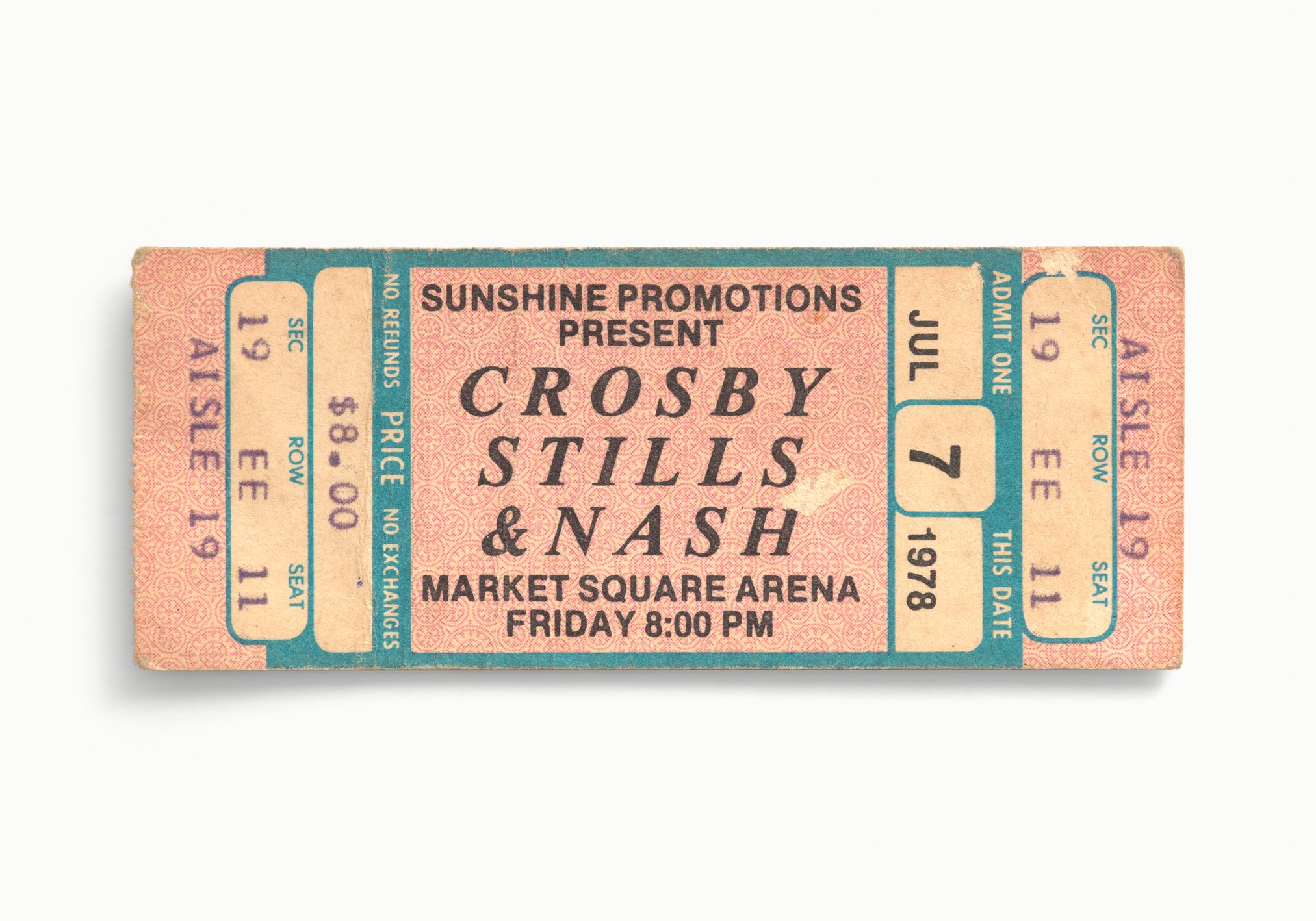 Crosby, Stills & Nash, Market Square Arena, Indianapolis, IN 1978