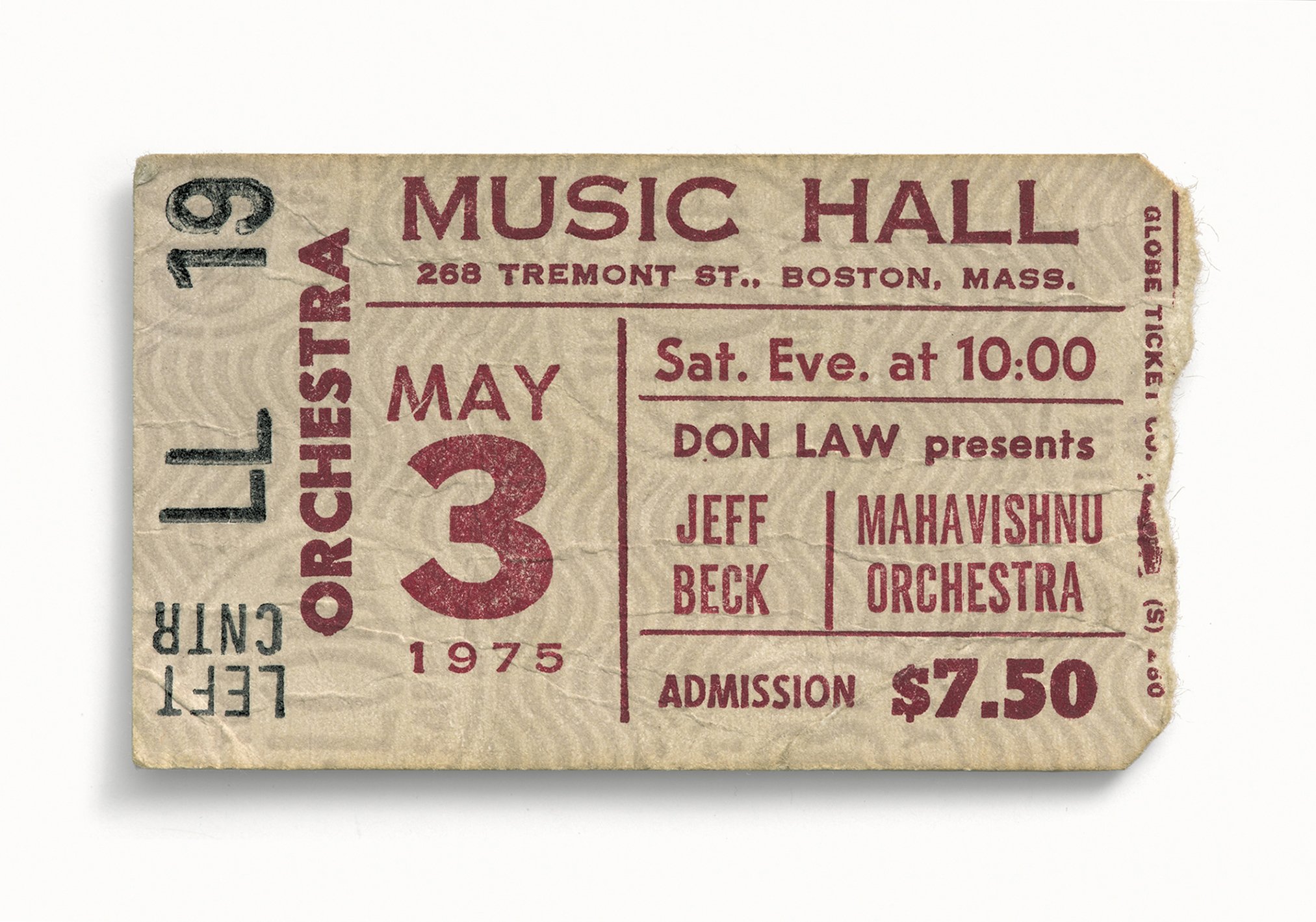 Jeff Beck, Mahavishnu Orchestra, Music Hall, Boston, MA 1975