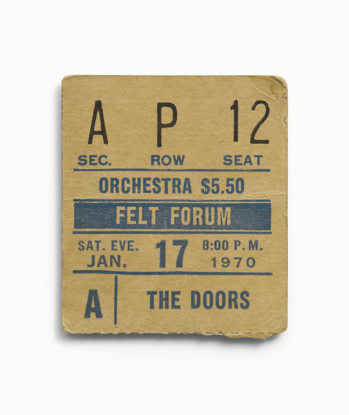 The Doors, Felt Forum, Madison Square Garden, New York, NY 1970