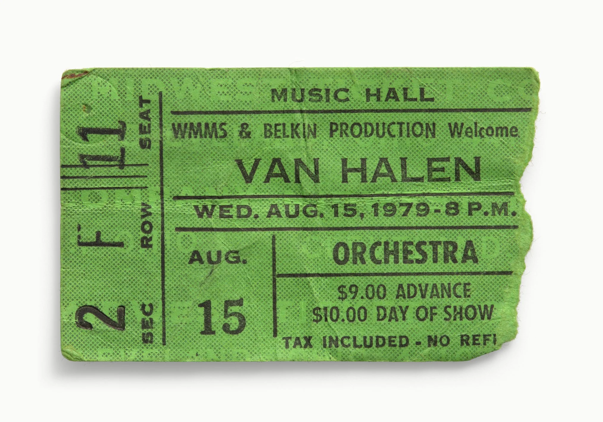 Van Halen, Cleveland Music Hall, Cleveland, OH 1979