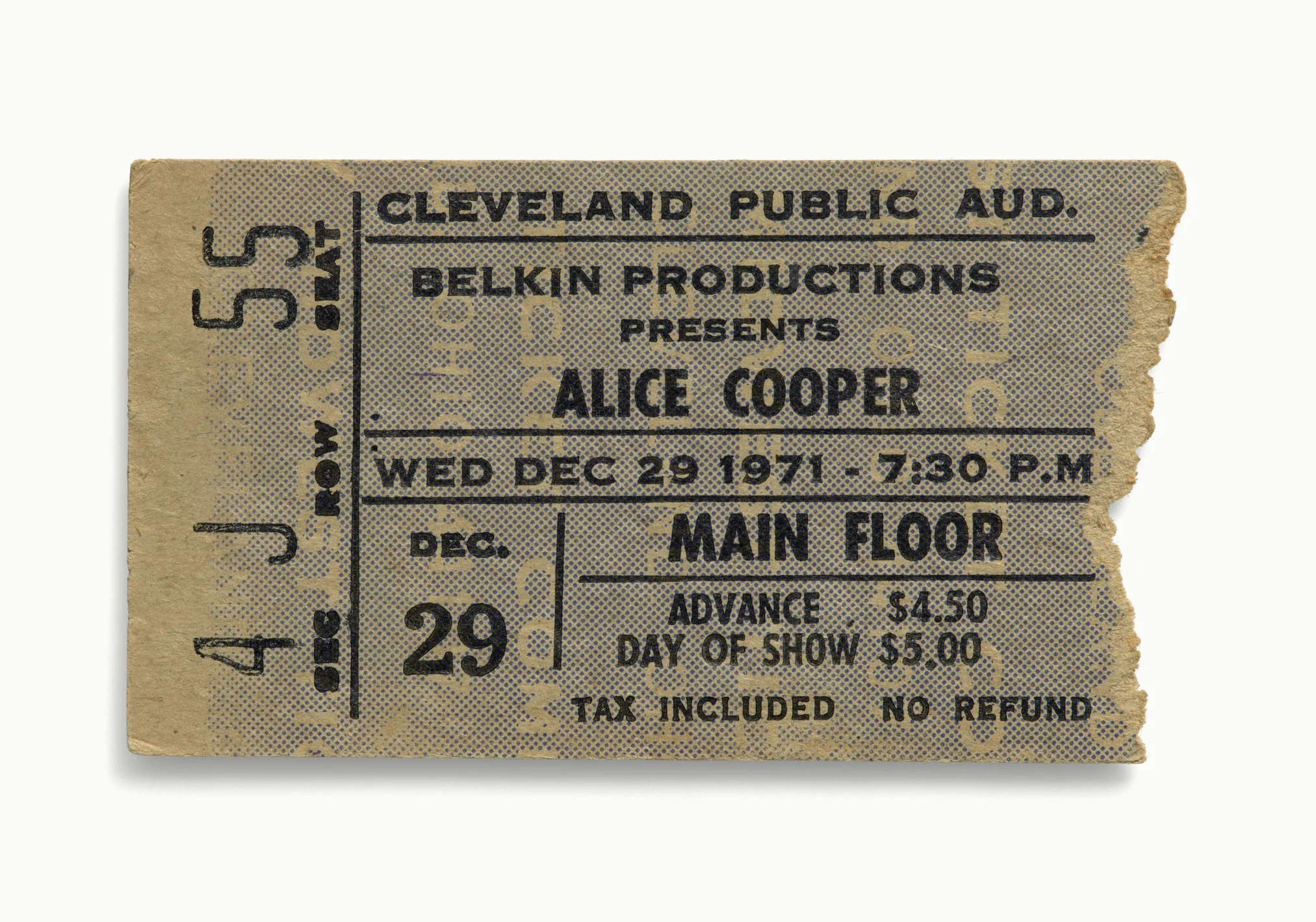 Alice Cooper, Cleveland Public Auditorium, Cleveland, OH 1971