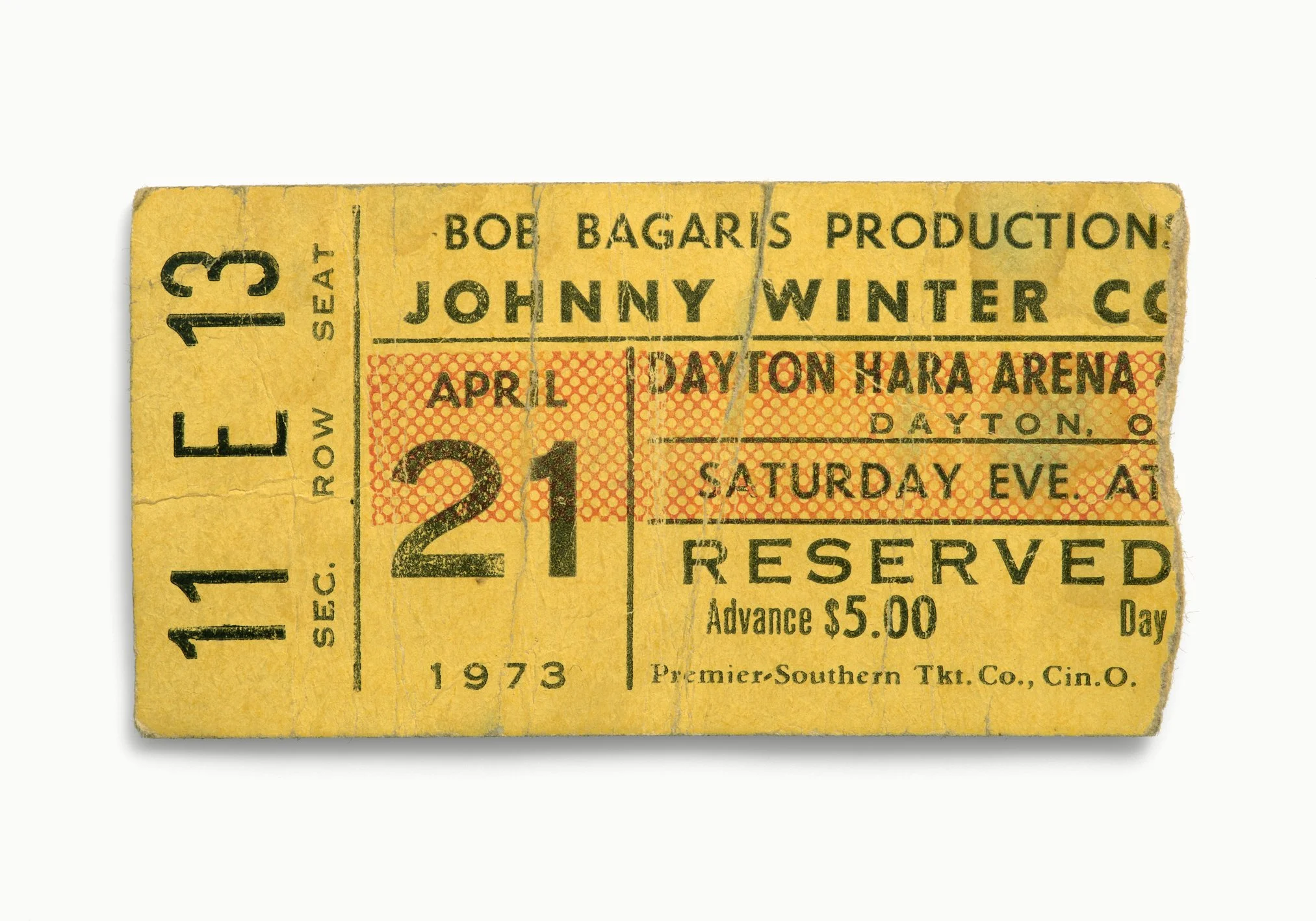 Johnny Winter, Dayton Hara Arena, Dayton, OH 1973
