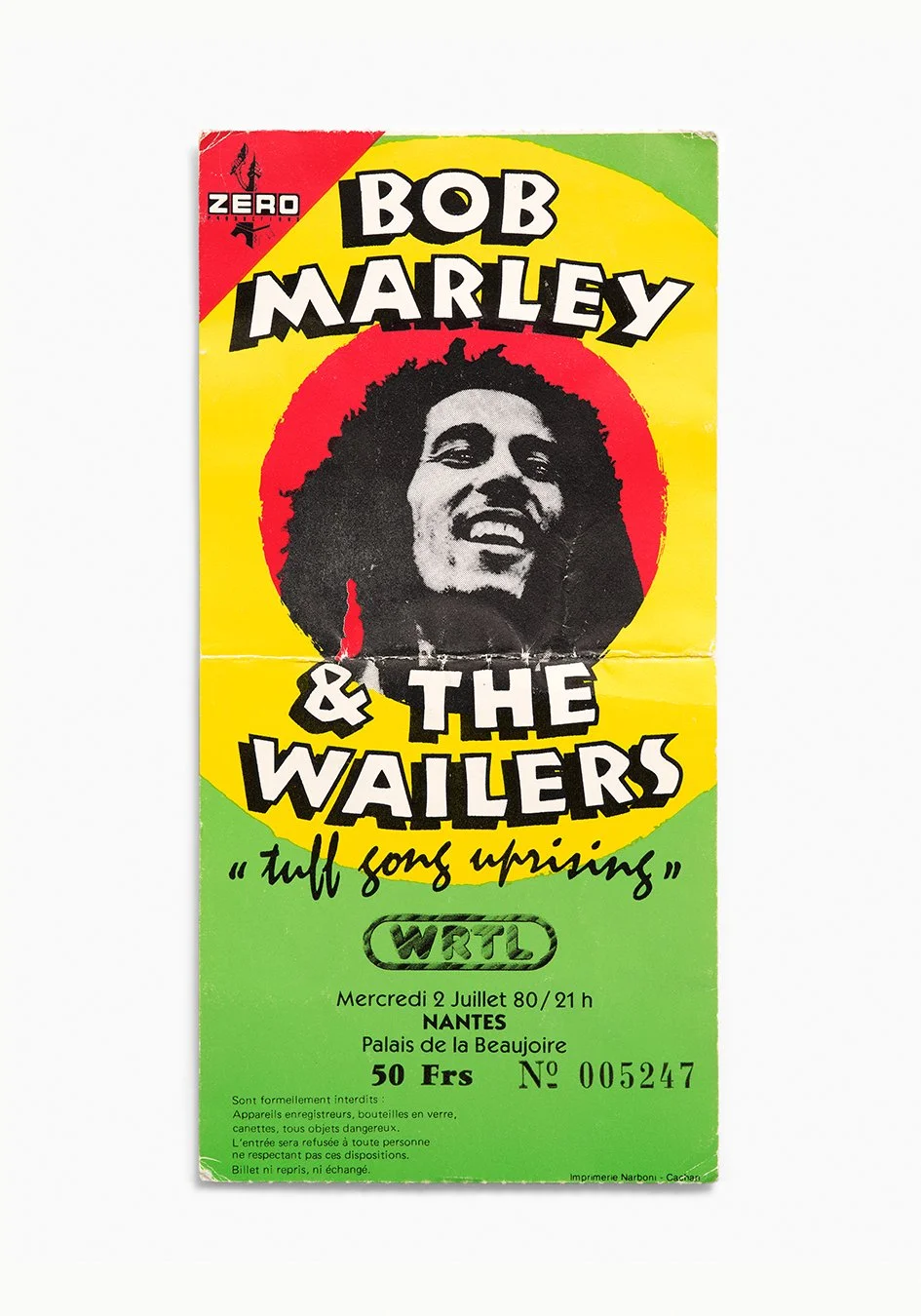 Bob Marley & The Wailers, Palais de la Beaujoire, Nantes, France 1980