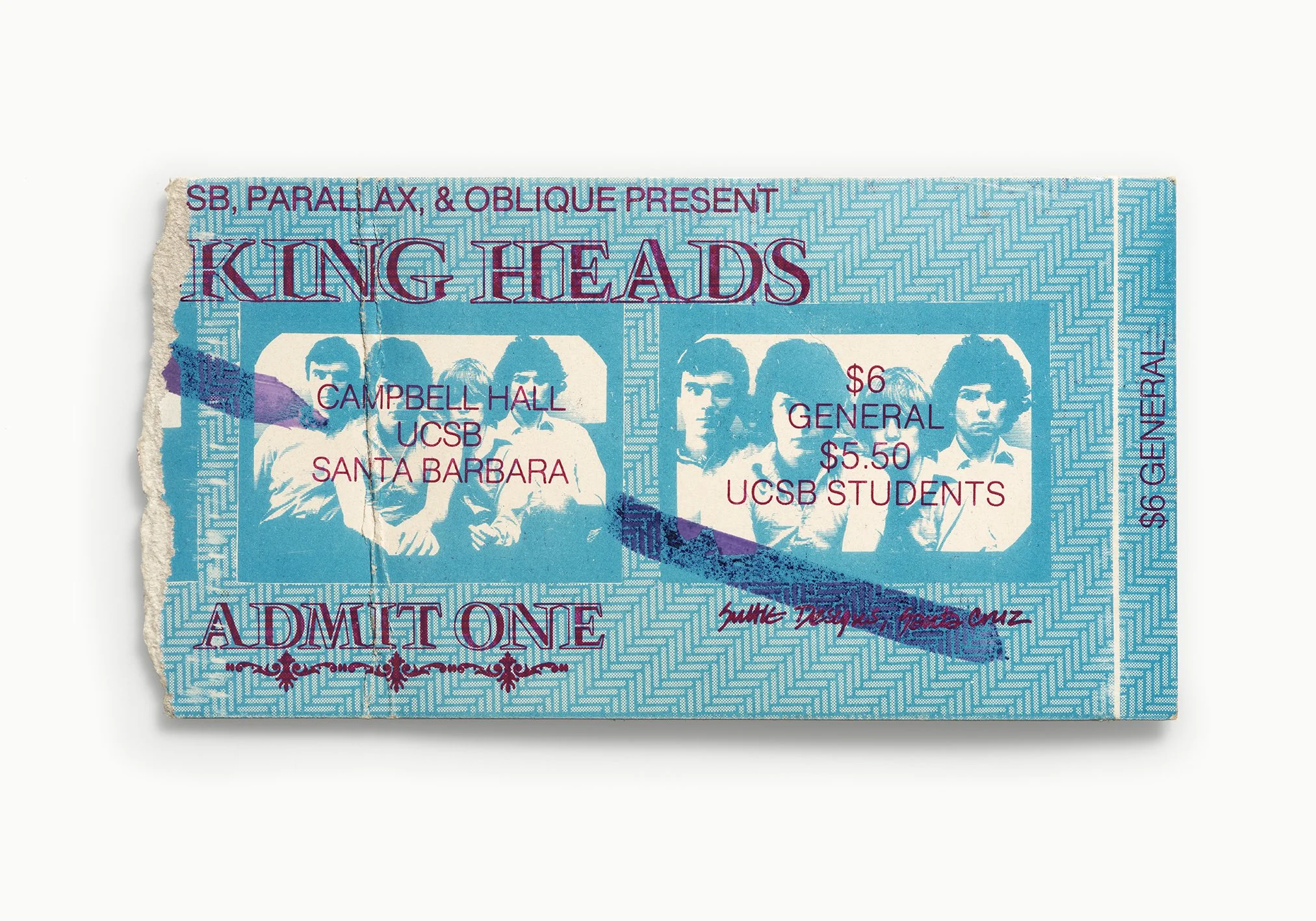 Talking Heads, Campbell Hall, UCSB, Santa Barbara, CA 1978